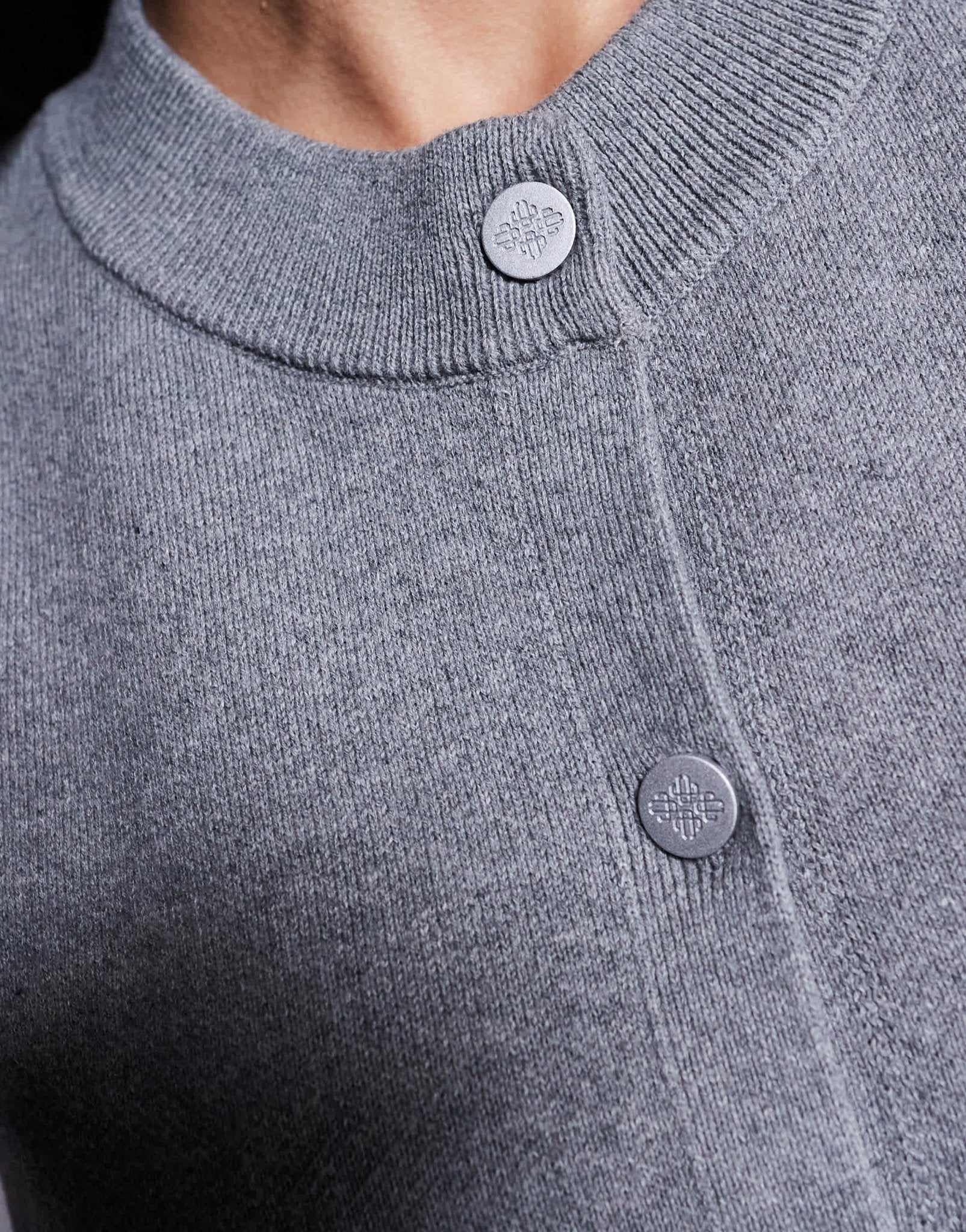 The Couture Club co-ord knit button up waistcoat style top in grey marl - ASOS Sample Sale