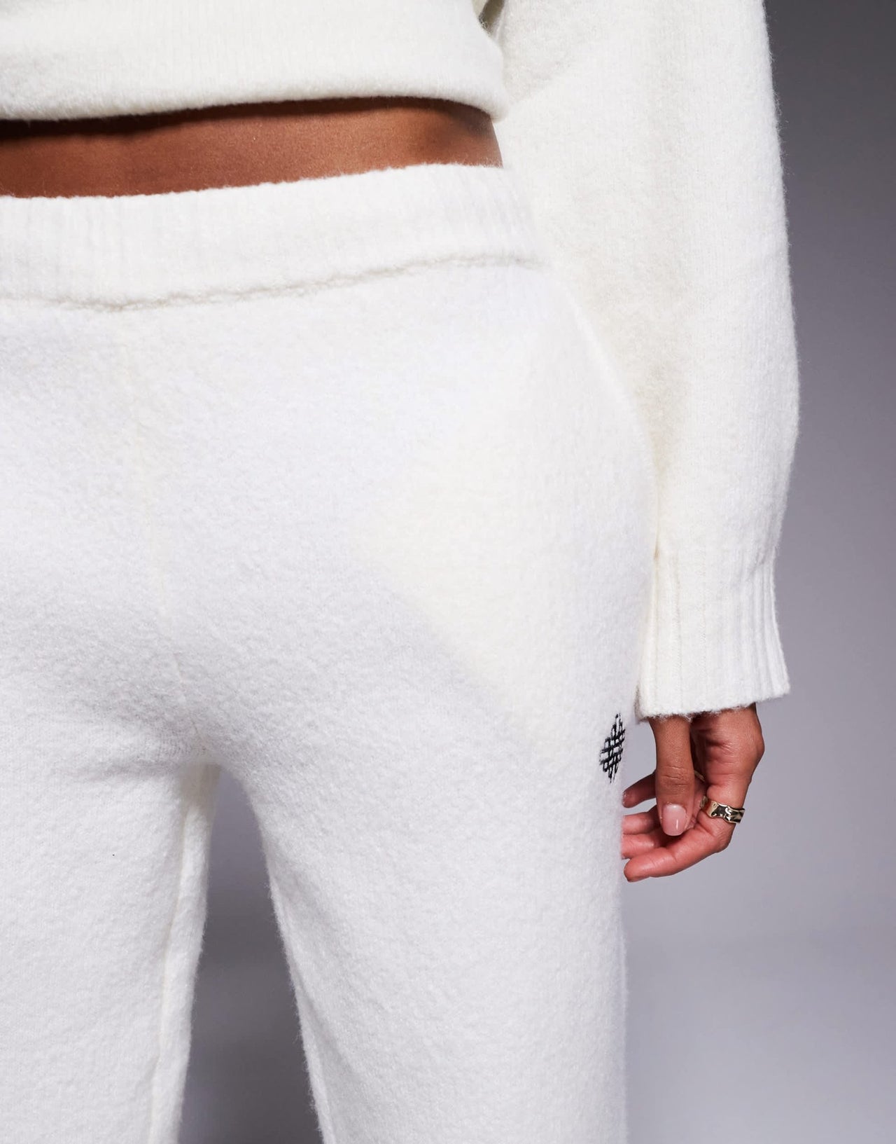The Couture Club co - ord knit relaxed joggers in off white - ASOS Sample Sale