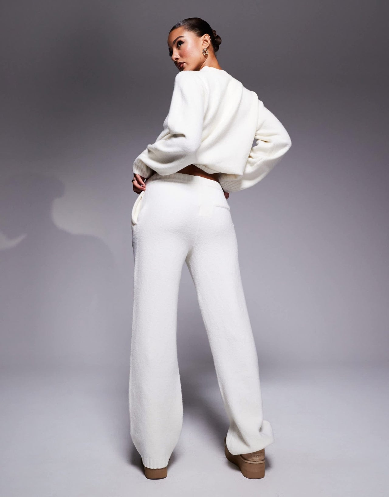 The Couture Club co - ord knit relaxed joggers in off white - ASOS Sample Sale