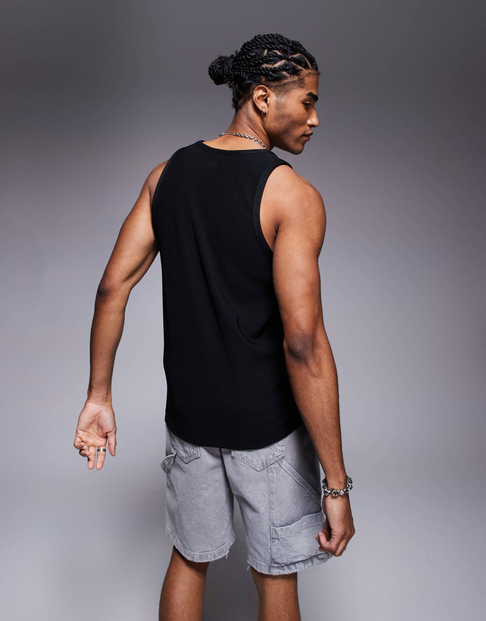 The Couture Club heavyweight textured knitted vest in black - ASOS Sample Sale