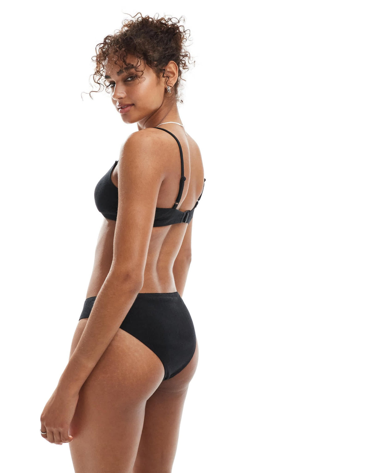 The Frolic exclusive pointelle low rise brief co-ord in black - ASOS Sample Sale