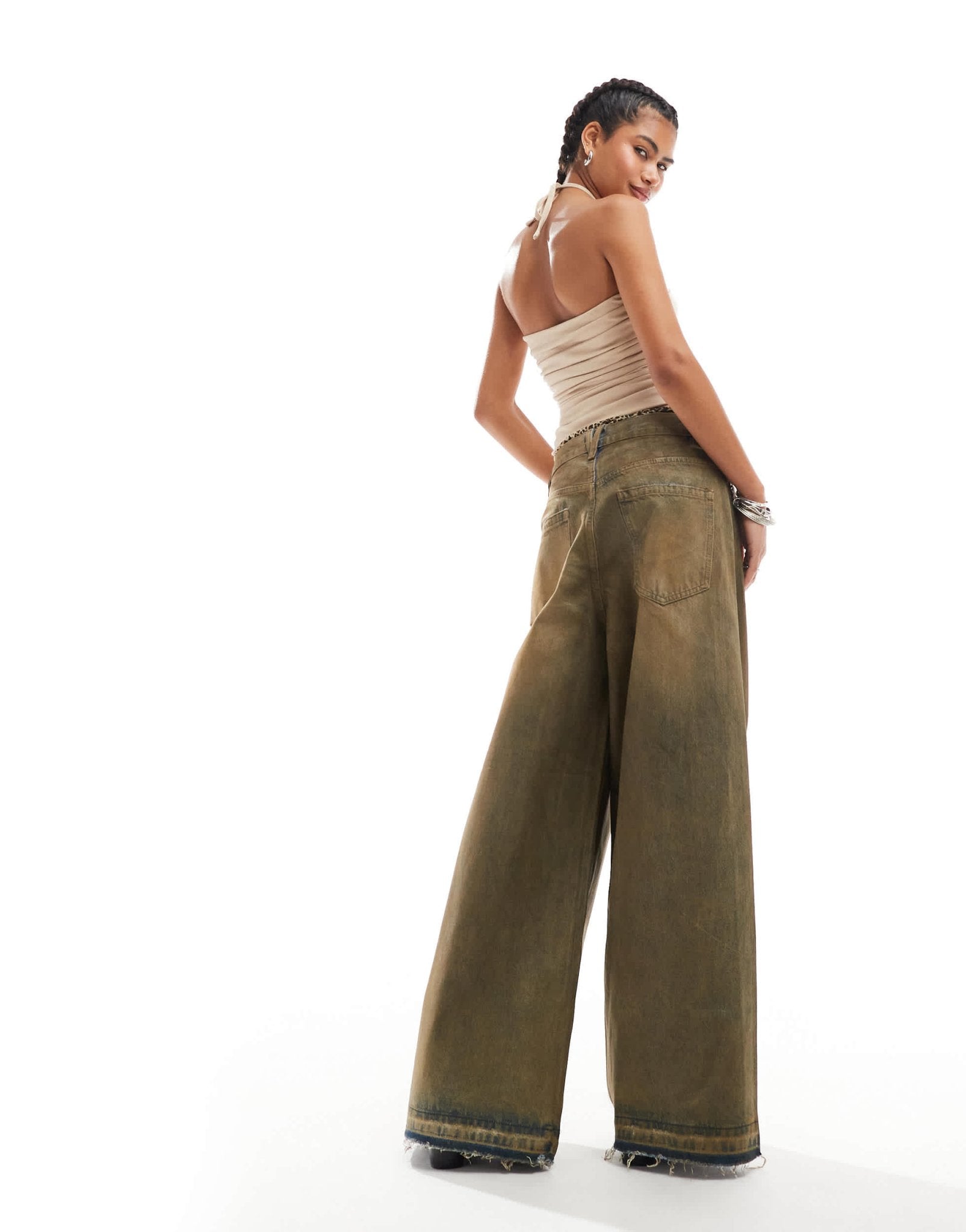 The Kript Kennedy jeans in vintage look bleach wash denim - ASOS Sample Sale