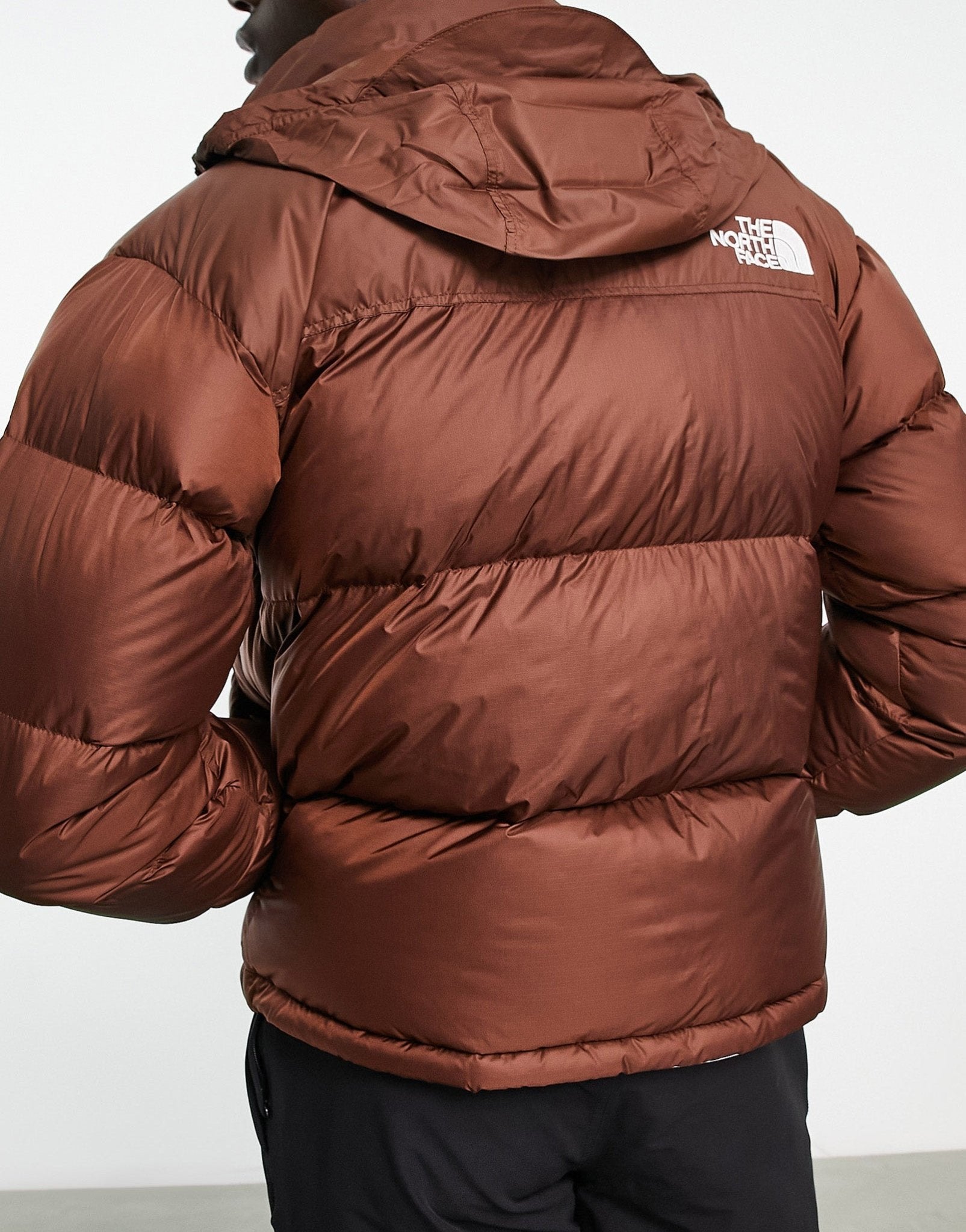 The North Face 1996 Retro Nuptse down puffer jacket in dark brown - ASOS Sample Sale