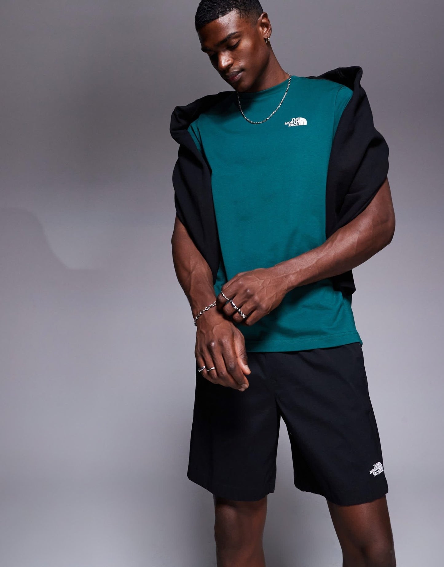 The North Face Class V Pathfinder belted logo shorts in black - ASOS Sample Sale