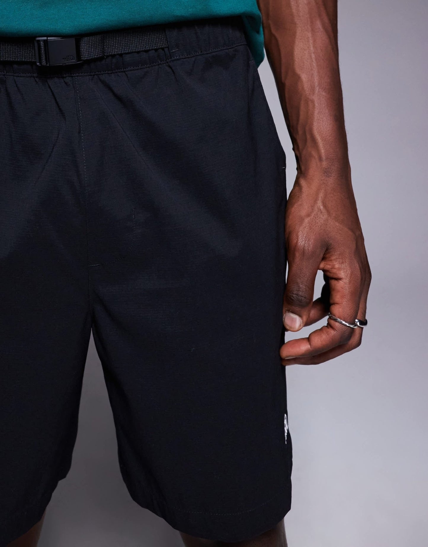 The North Face Class V Pathfinder belted logo shorts in black - ASOS Sample Sale