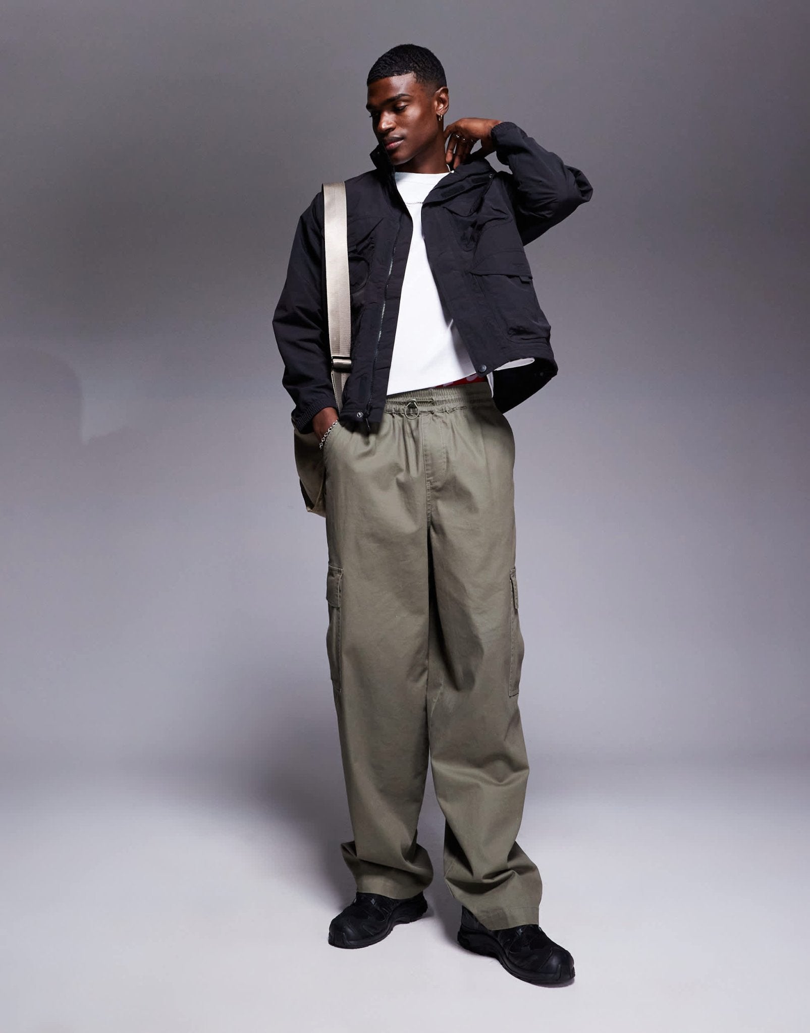 The North Face convertible utility jacket in black - ASOS Sample Sale