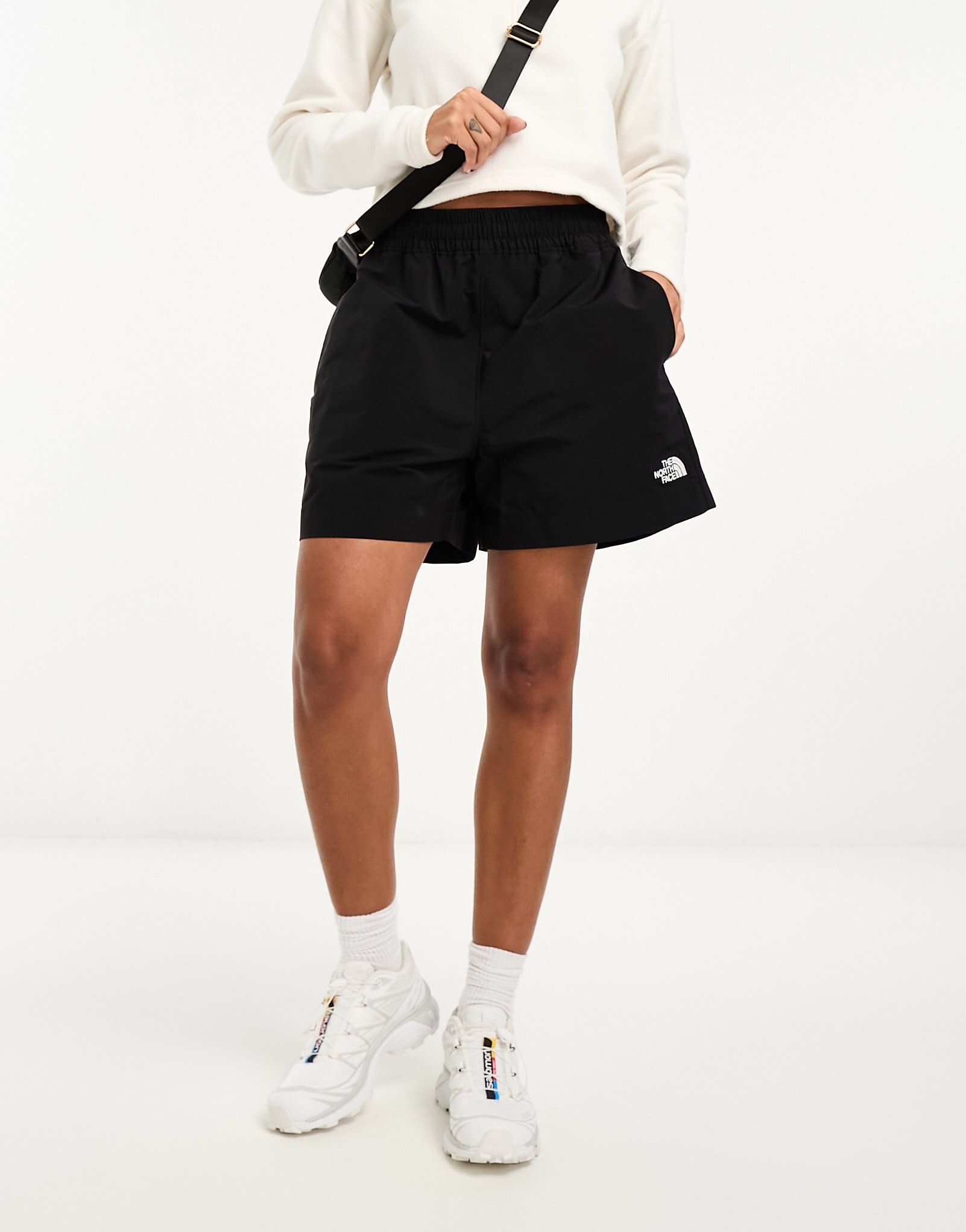The North Face Easy Wind shorts in black - ASOS Sample Sale