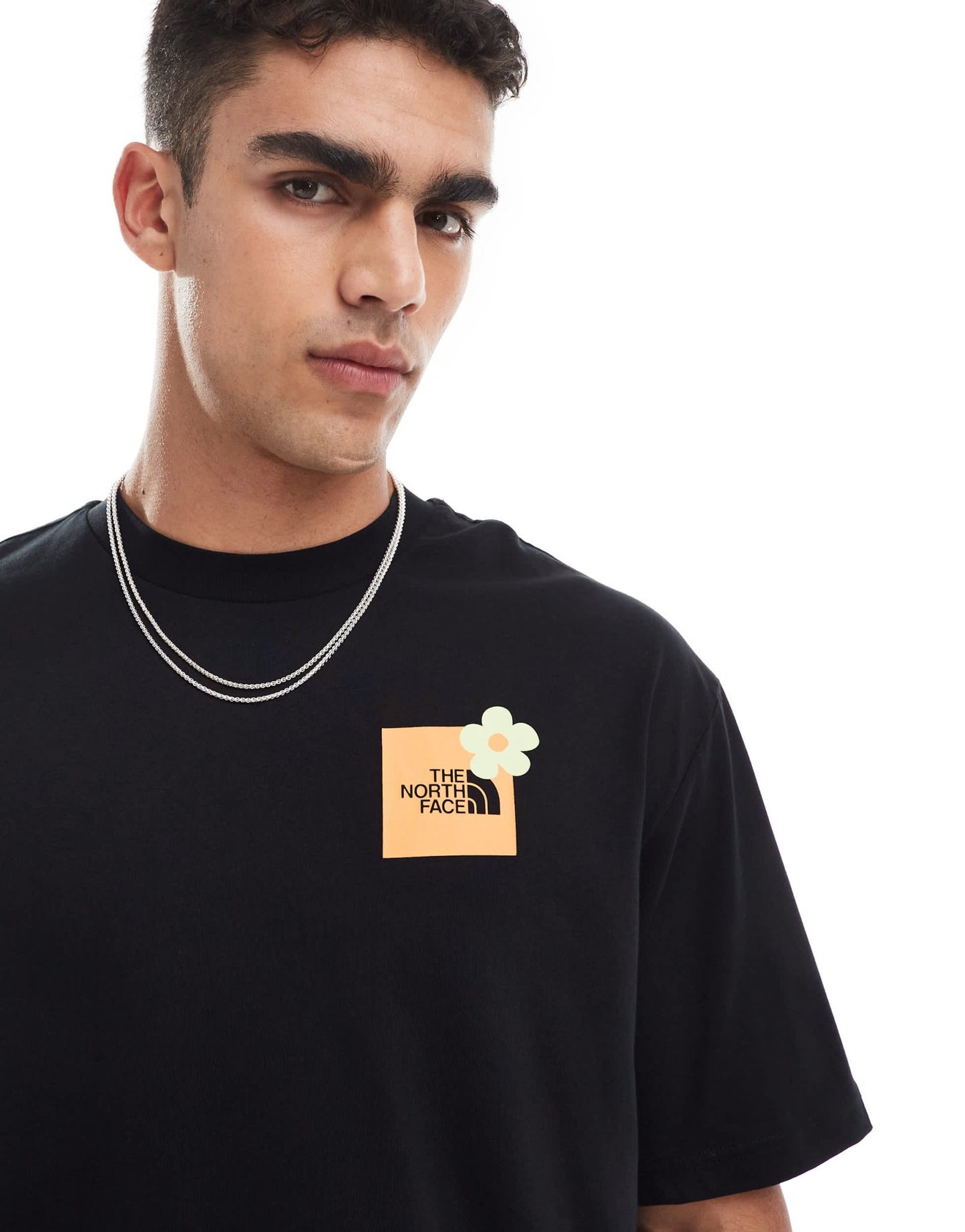 The North Face Flower backprint oversized t-shirt in black - ASOS Sample Sale