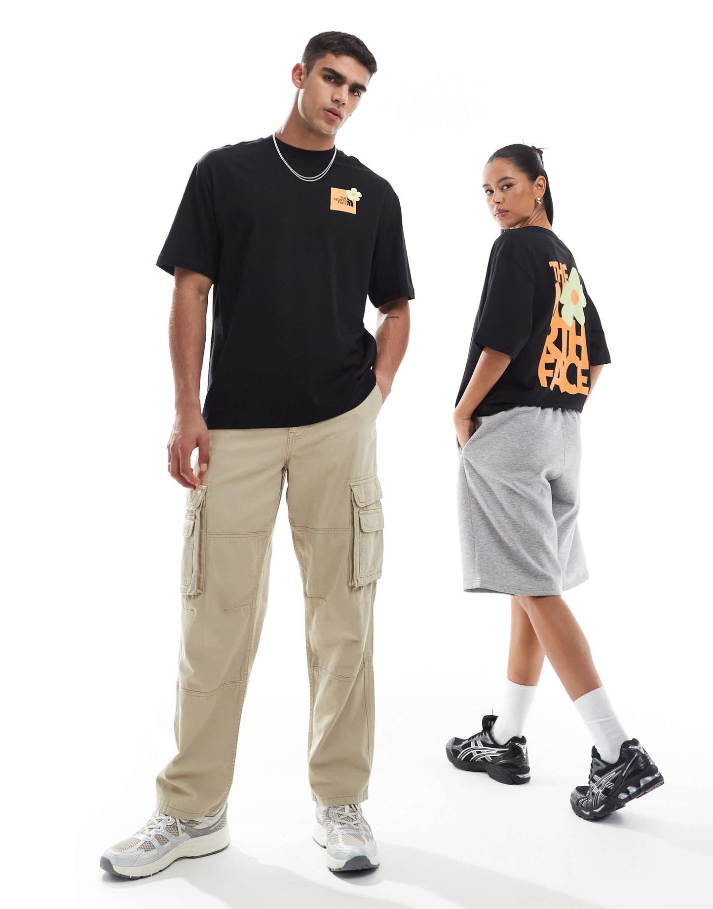 The North Face Flower backprint oversized t-shirt in black - ASOS Sample Sale