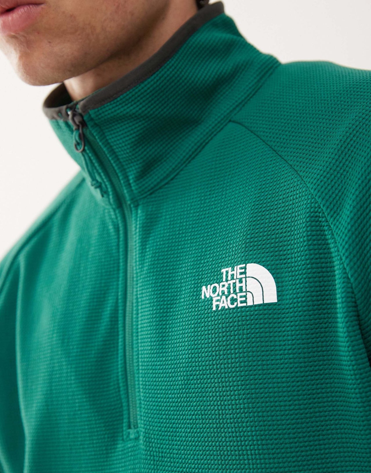 The North Face Kecha 1/4 zip packable anorak in green exclusive to ASOS - ASOS Sample Sale