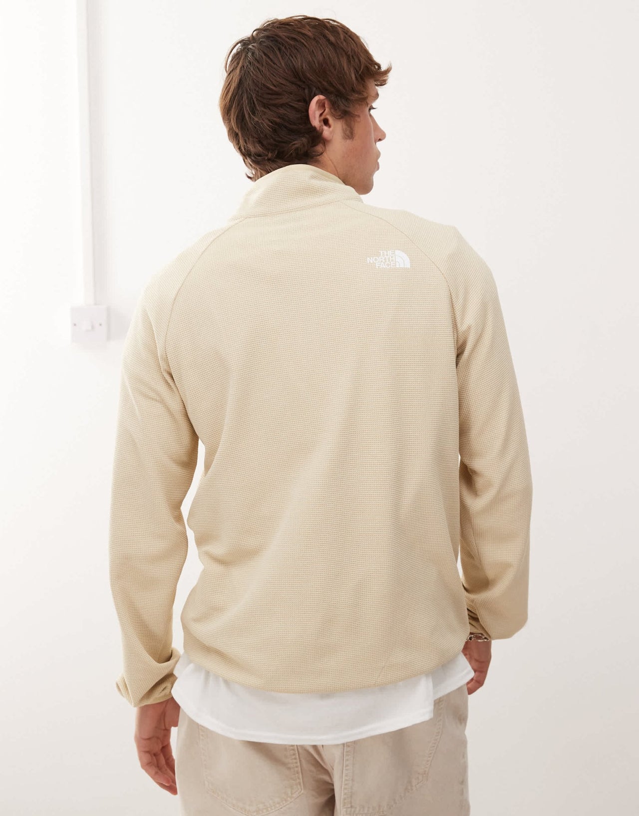 The North Face Kecha 1/4 zip packable anorak in off white exclusive to ASOS - ASOS Sample Sale