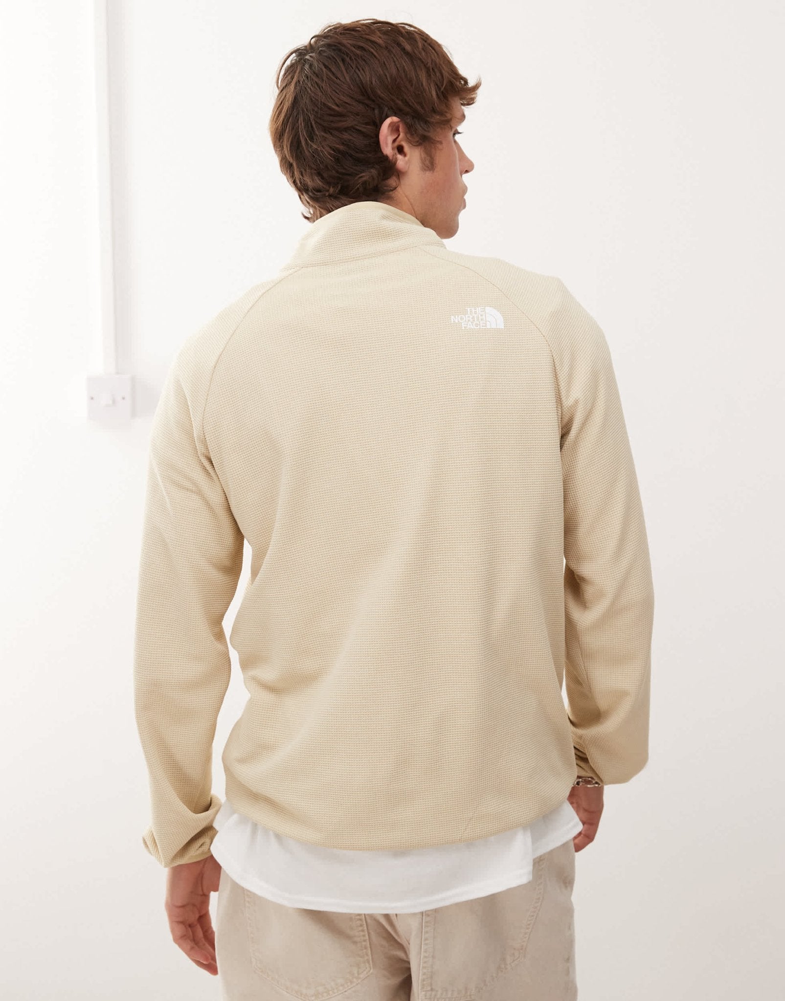 The North Face Kecha 1/4 zip packable anorak in off white exclusive to ASOS - ASOS Sample Sale