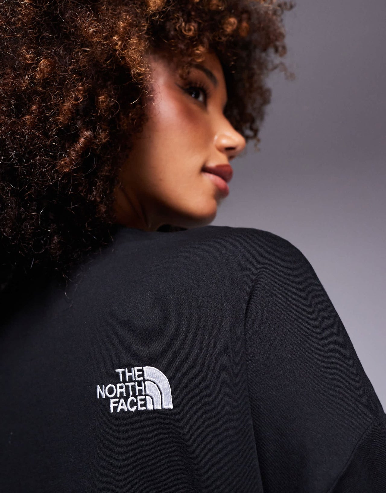 The North Face Simple Dome logo t-shirt dress in black - ASOS Sample Sale
