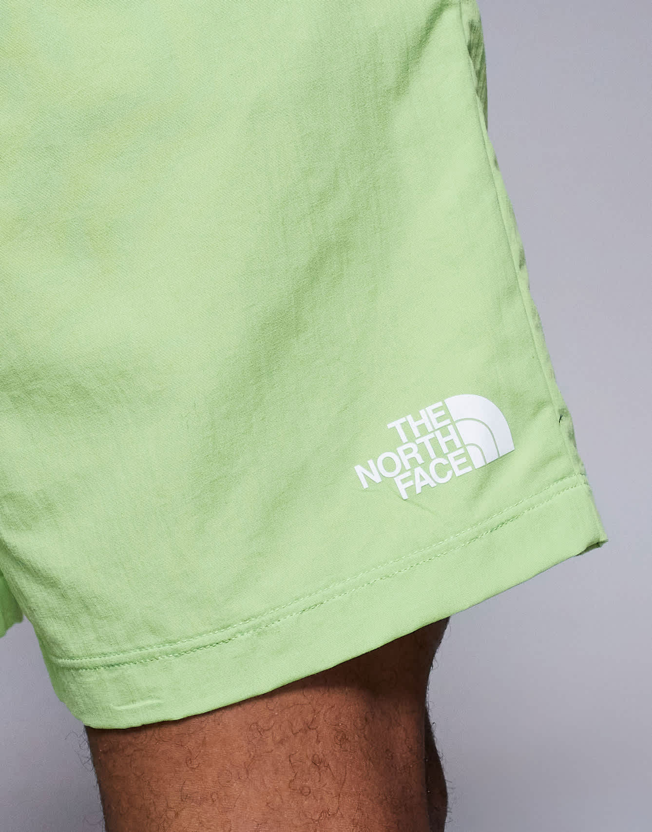 The North Face W logo swimming shorts in green - ASOS Sample Sale