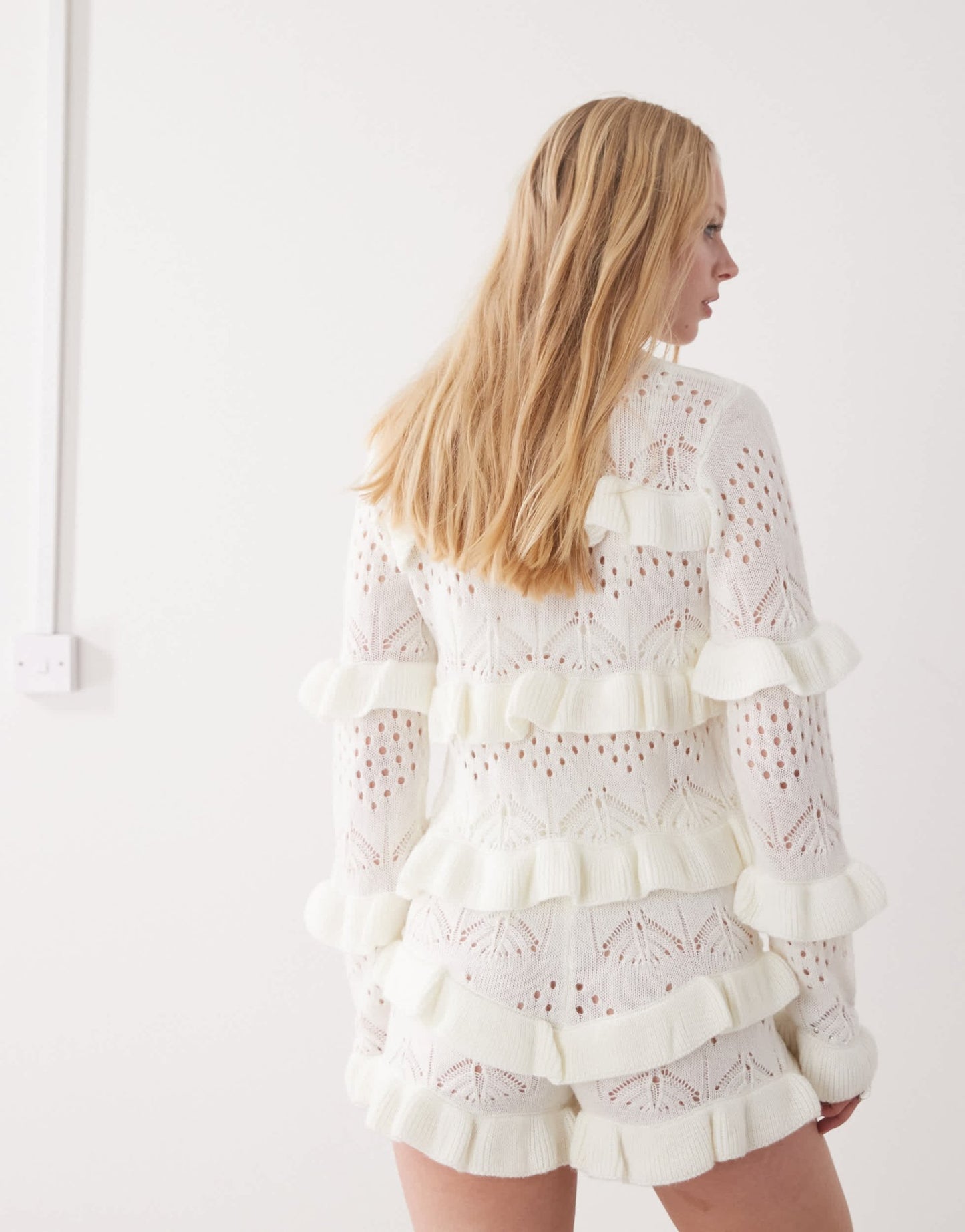 The Ragged Priest frilly shorts in cream co - ord - ASOS Sample Sale