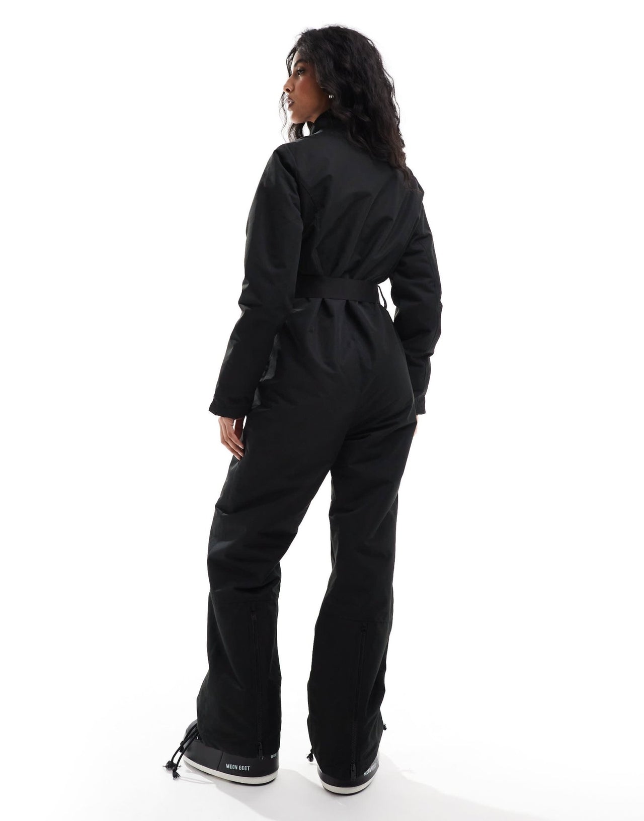 Threadbare all in one ski suit in black - ASOS Sample Sale