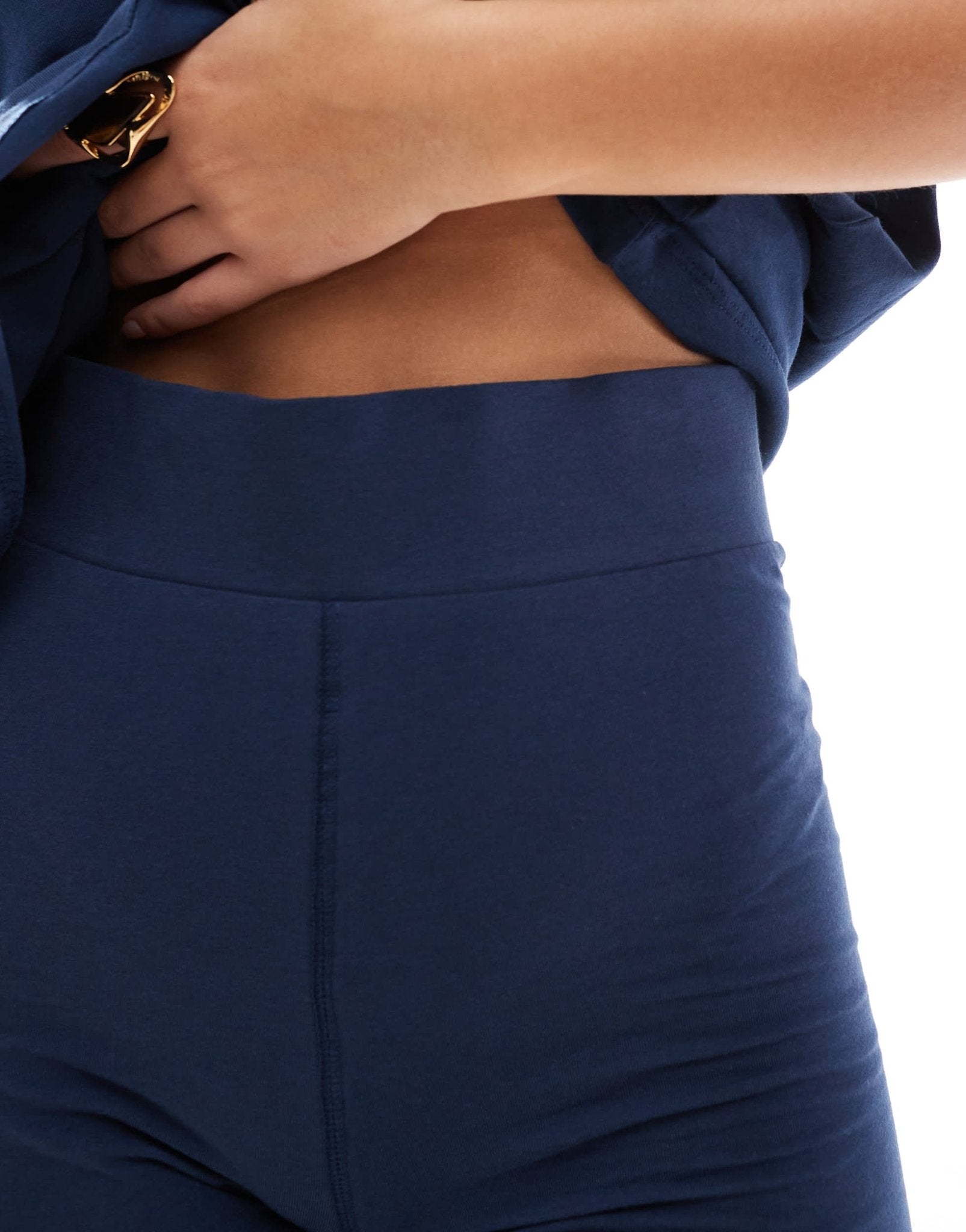 Threadbare Chloe shorts and oversized t-shirt co - ord in navy - ASOS Sample Sale