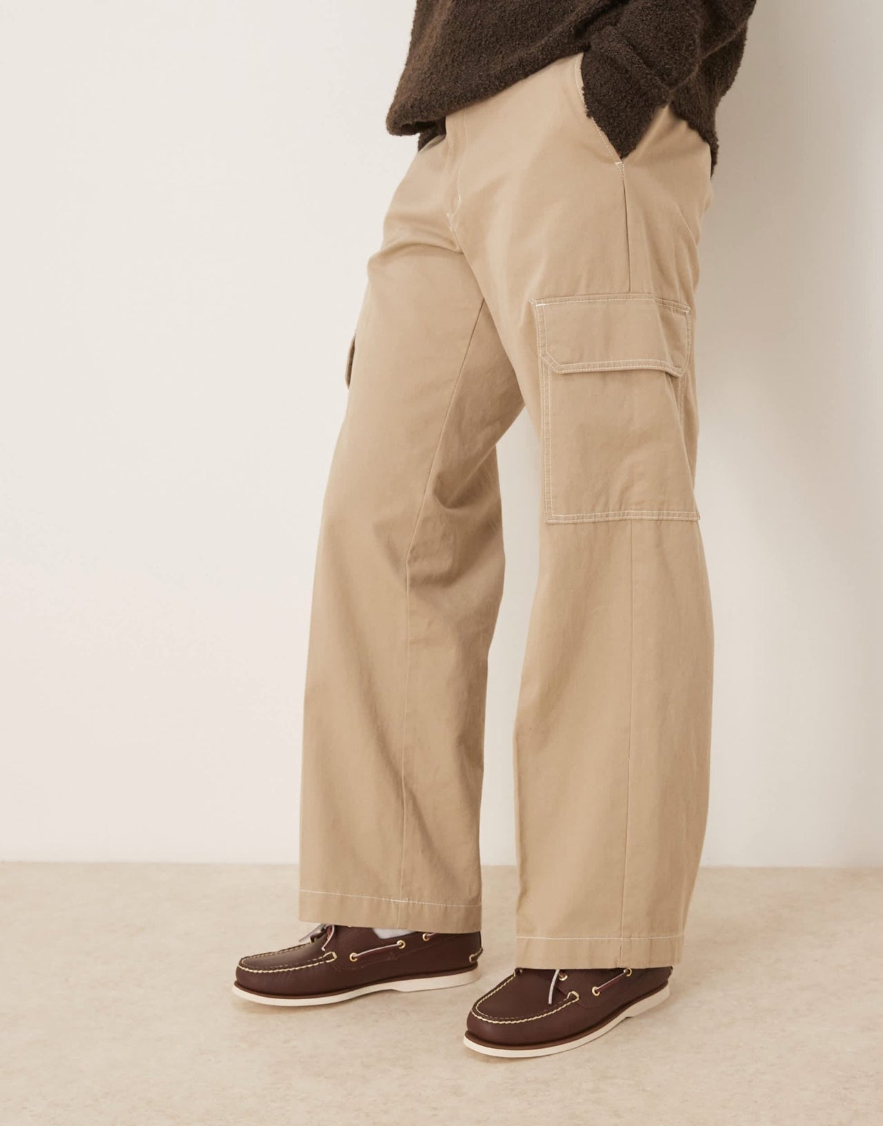 Timberland 2 eye boat shoe in dark brown leather - ASOS Sample Sale