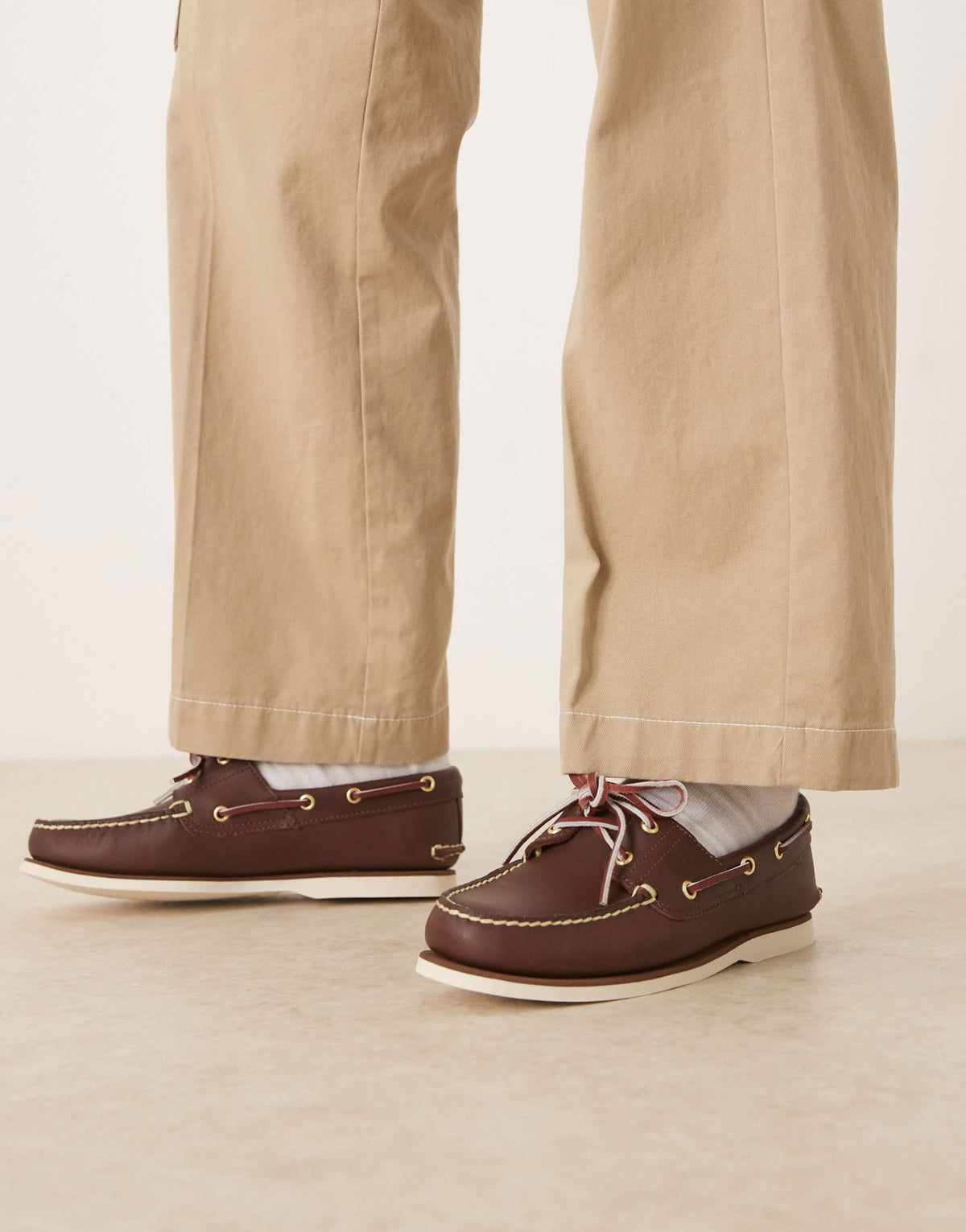 Timberland 2 eye boat shoe in dark brown leather - ASOS Sample Sale