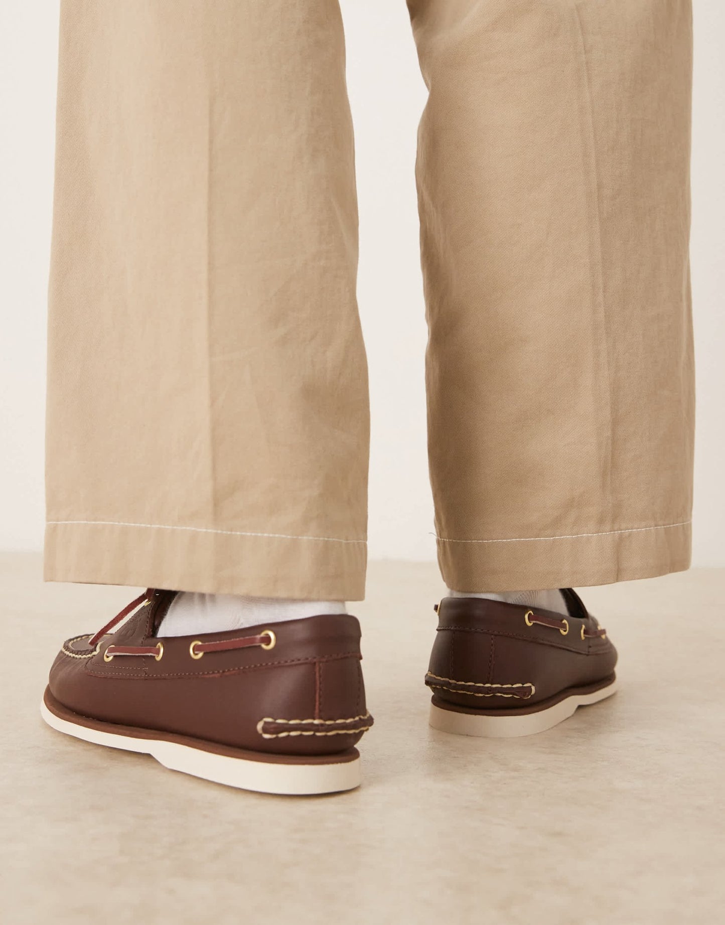 Timberland 2 eye boat shoe in dark brown leather - ASOS Sample Sale