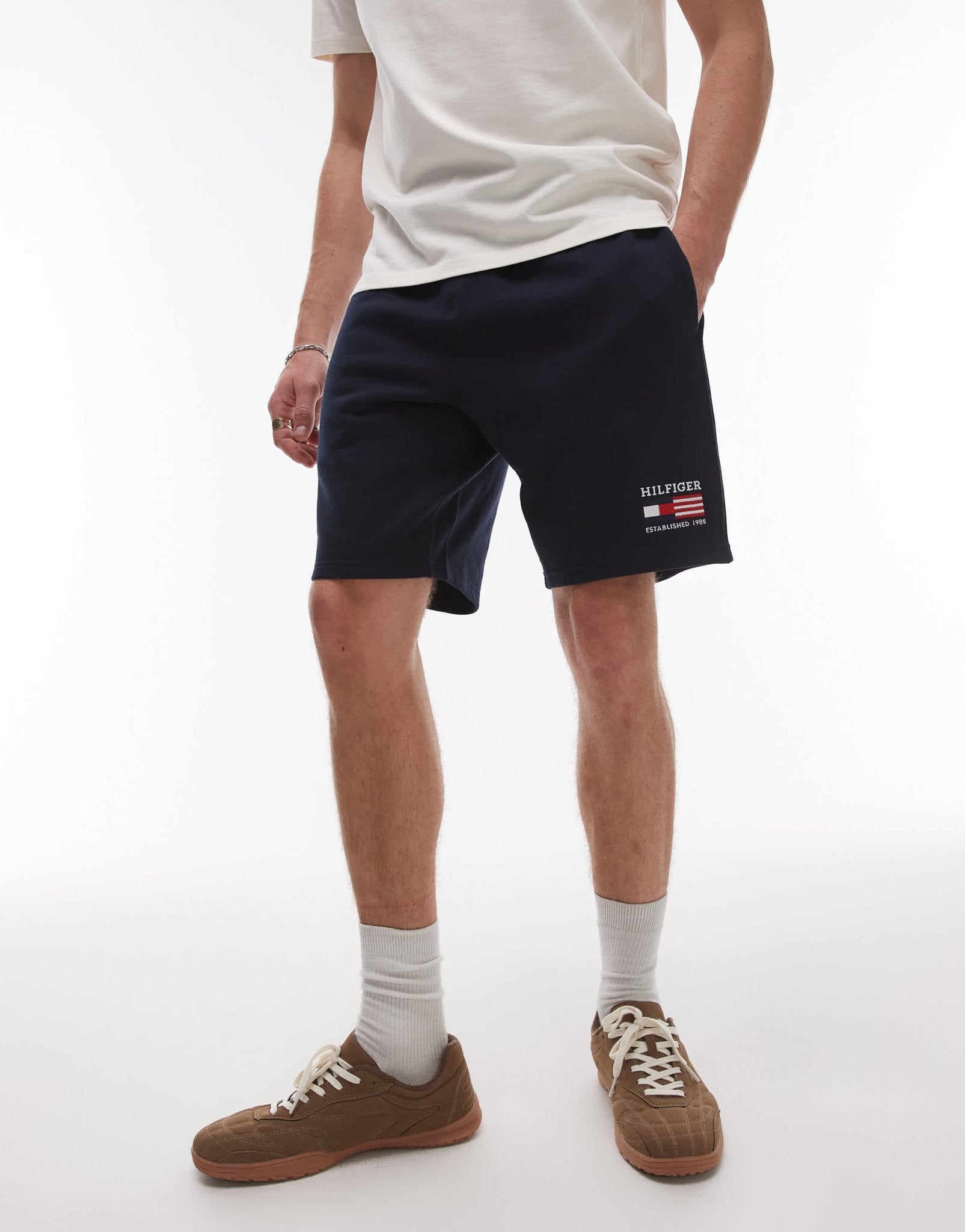 Tommy Hilfiger americana flag shorts in navy - ASOS Sample Sale