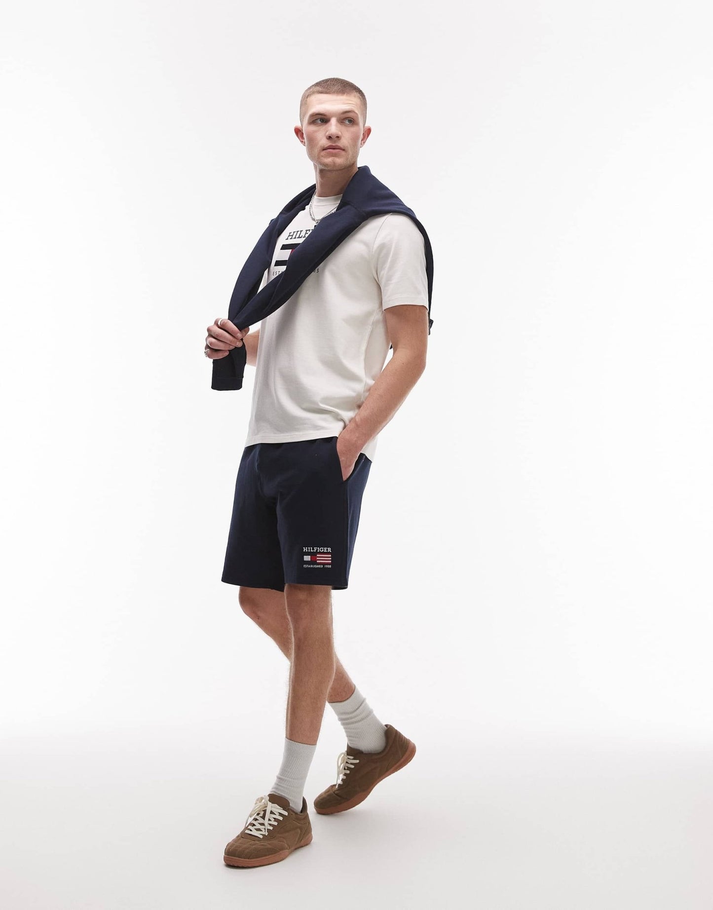 Tommy Hilfiger americana flag shorts in navy - ASOS Sample Sale
