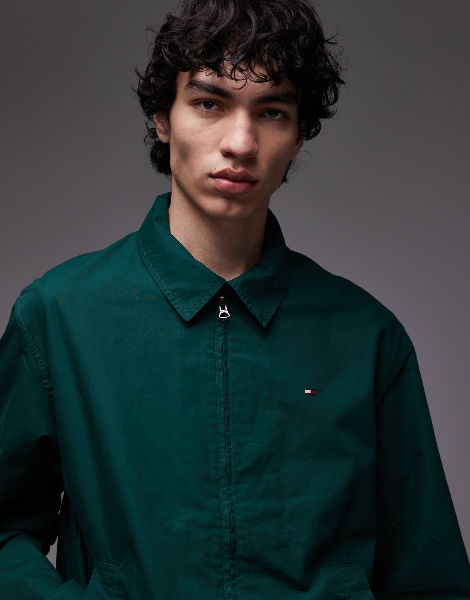 Tommy Hilfiger lightweight harrington jacket in green - ASOS Sample Sale