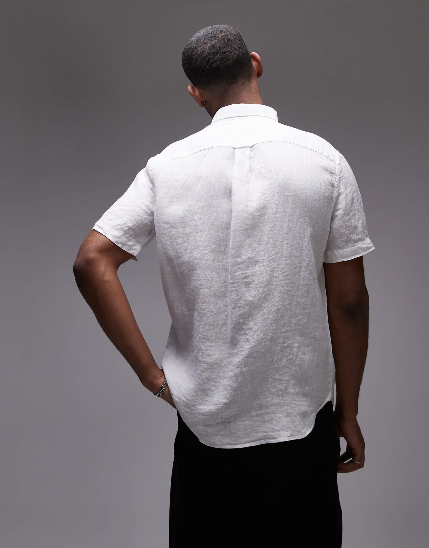 Tommy Hilfiger linen short sleeve shirt in white - ASOS Sample Sale