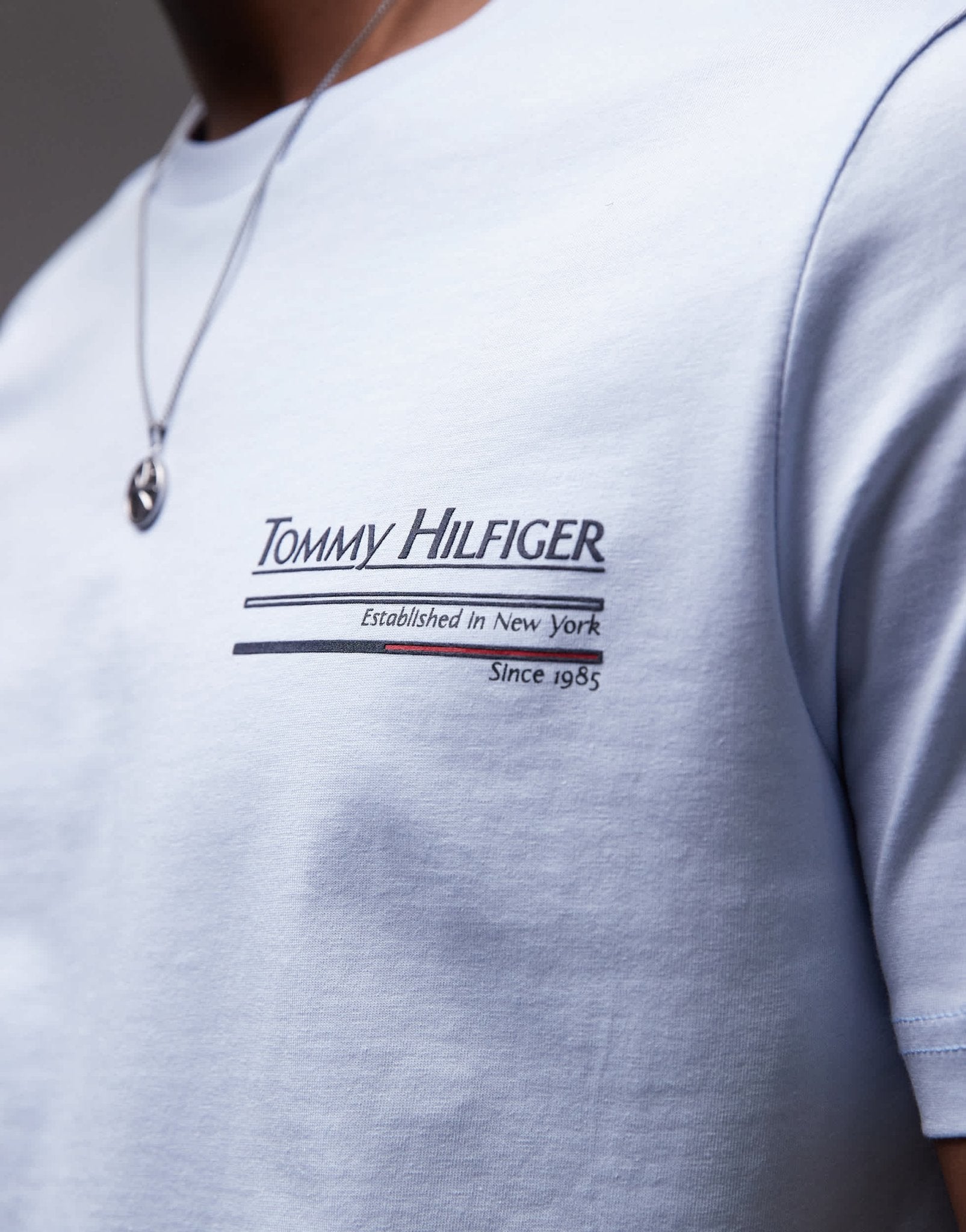 Tommy Hilfiger outline sailing t-shirt in pale blue - ASOS Sample Sale