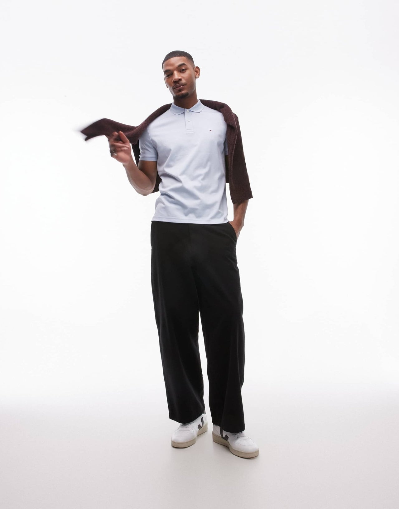 Tommy Hilfiger regular cotton polo shirt in pale blue - ASOS Sample Sale