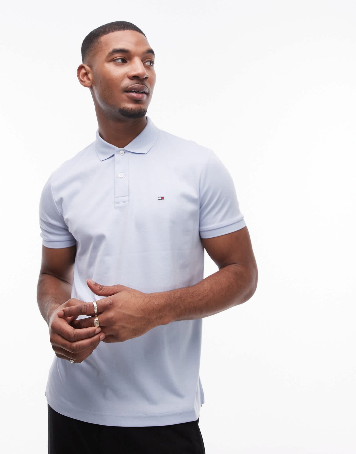 Tommy Hilfiger regular cotton polo shirt in pale blue - ASOS Sample Sale