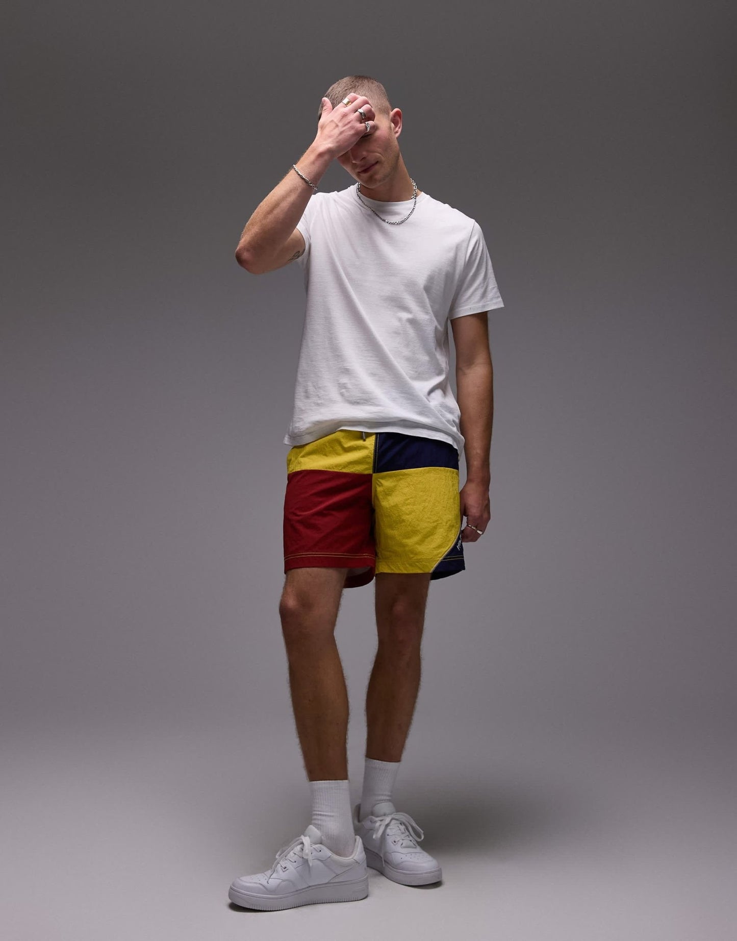 Tommy Hilfiger sailing colorblock shorts in yellow - ASOS Sample Sale