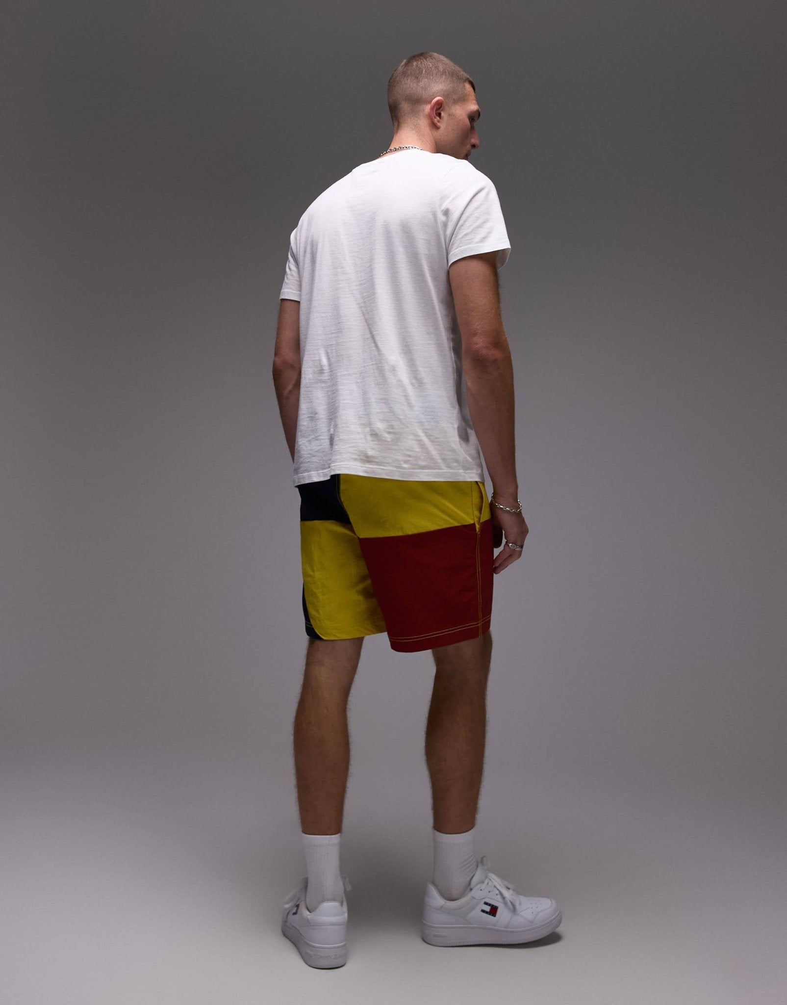 Tommy Hilfiger sailing colorblock shorts in yellow - ASOS Sample Sale