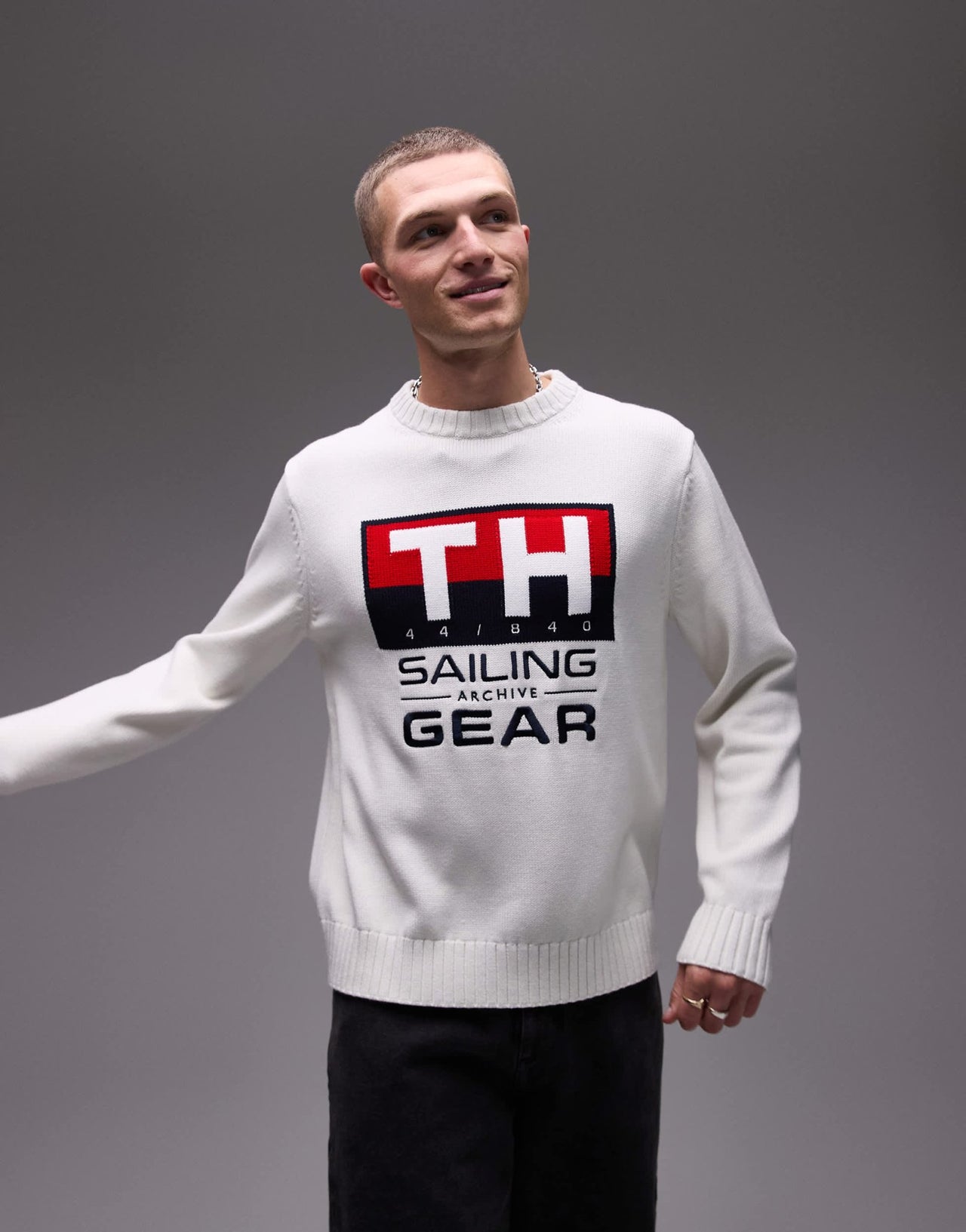 Tommy Hilfiger sailing jumper in off white - ASOS Sample Sale