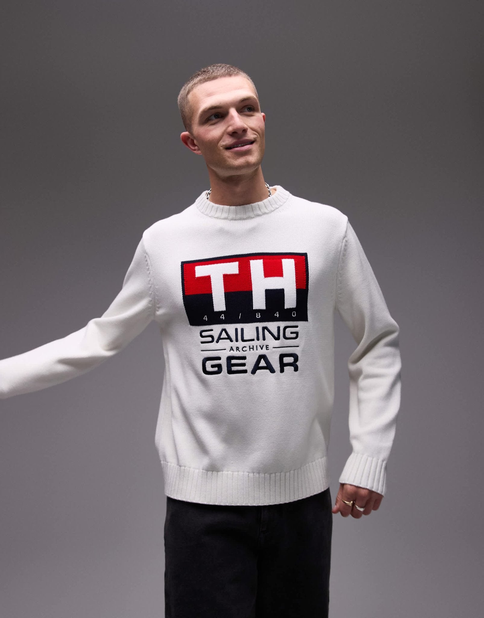 Tommy Hilfiger sailing jumper in off white - ASOS Sample Sale