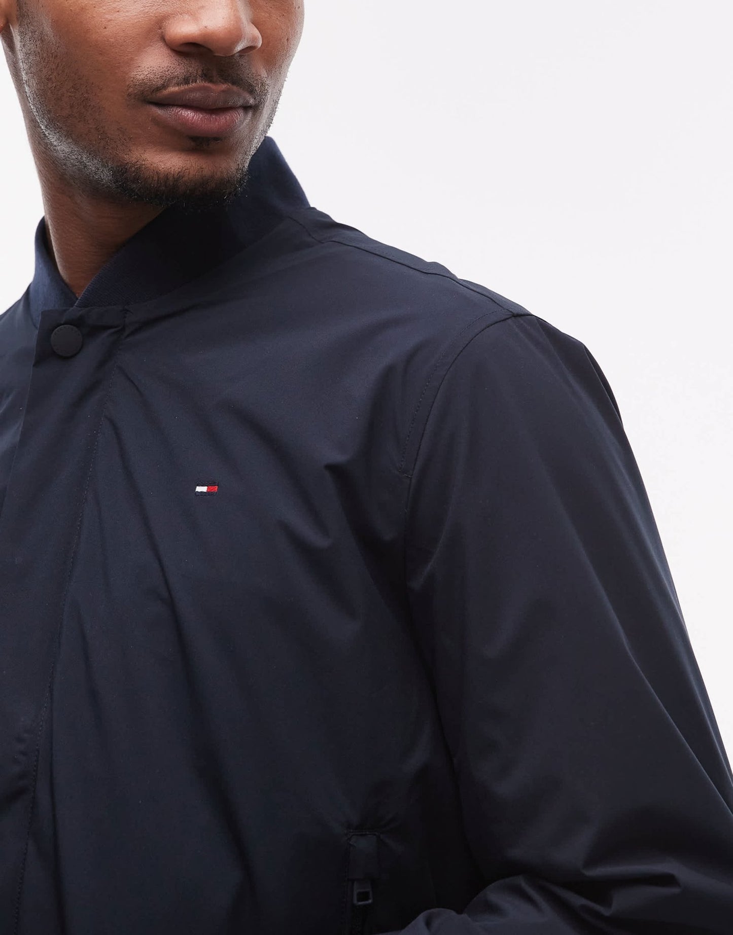 Tommy Hilfiger tech lightweight bomber in navy - ASOS Sample Sale