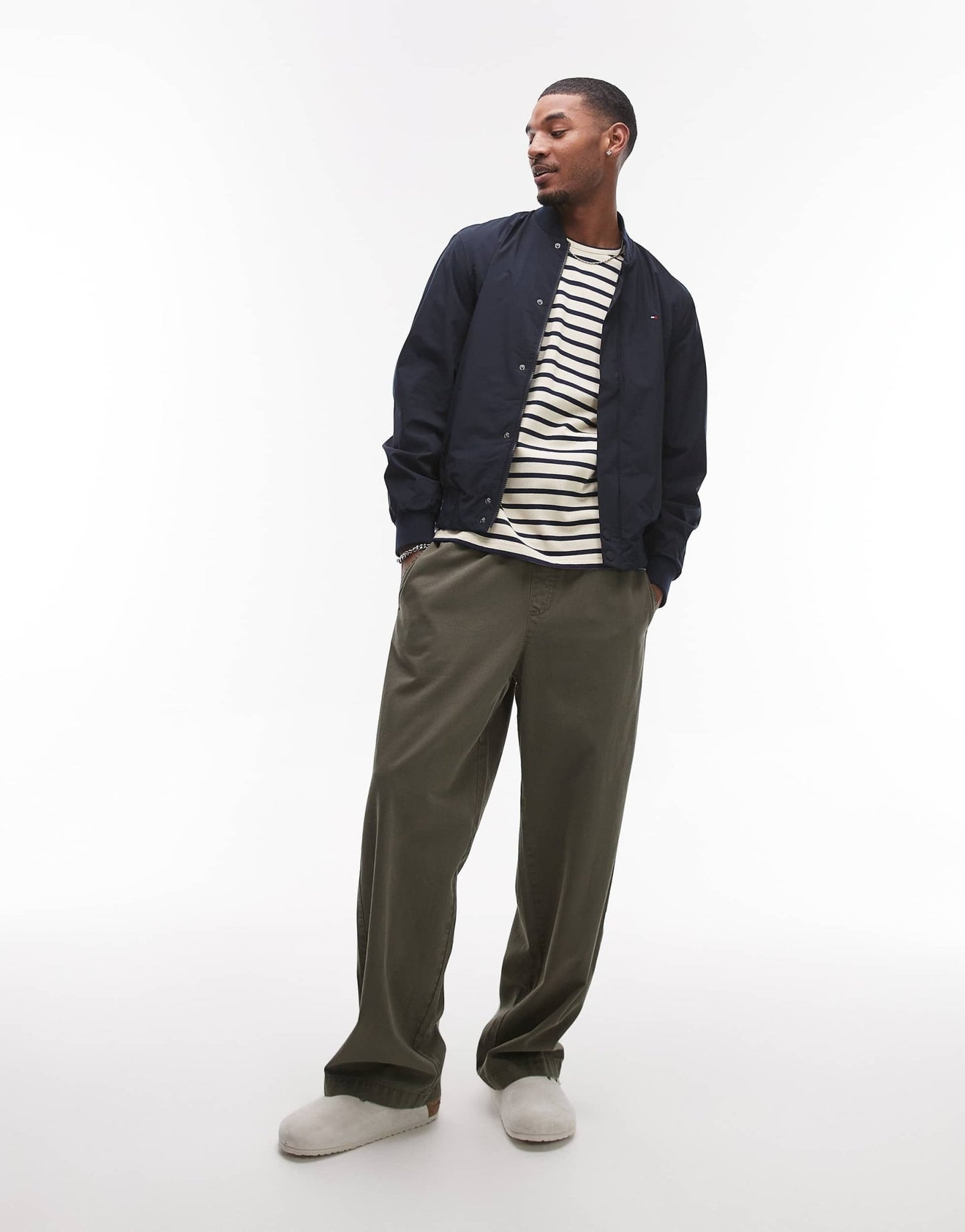 Tommy Hilfiger tech lightweight bomber in navy - ASOS Sample Sale