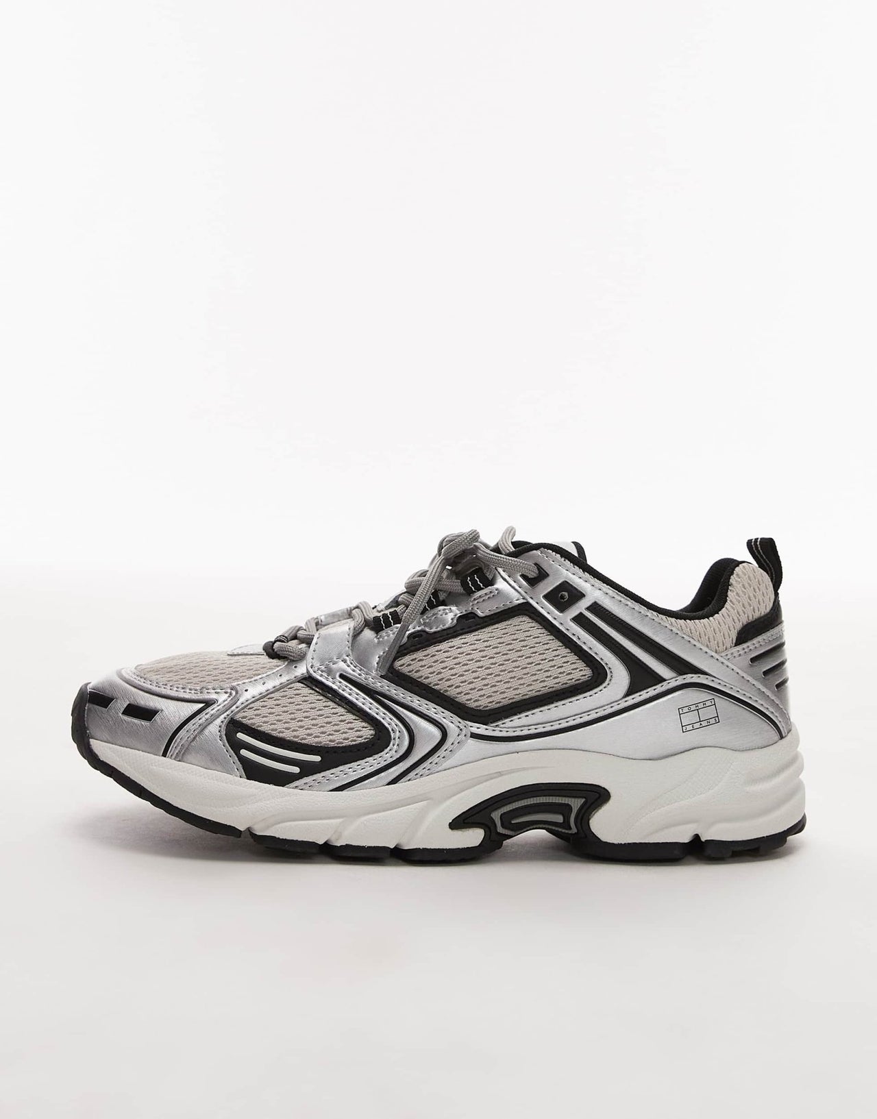 Tommy Jeans Archive 97 metallic trainers in black - ASOS Sample Sale