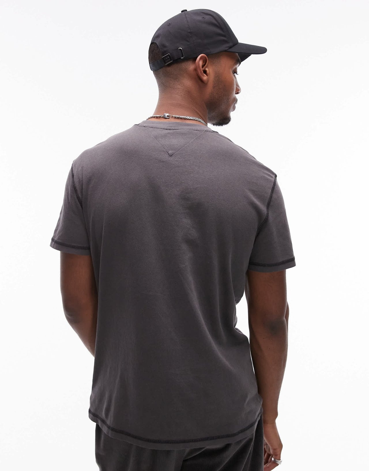 Tommy Jeans crest logo t-shirt in washed black - ASOS Sample Sale