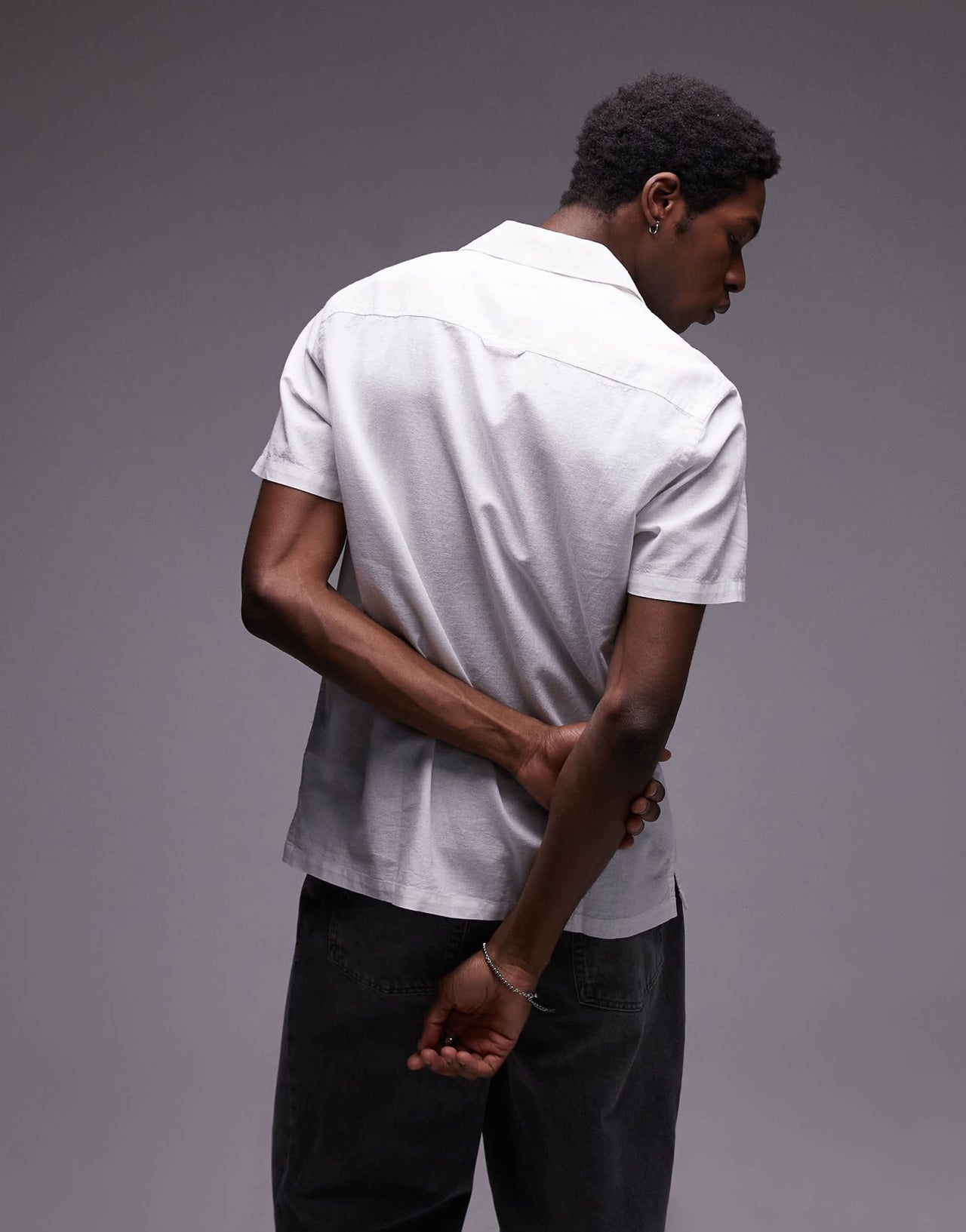 Tommy Jeans linen button shirt in off white - ASOS Sample Sale