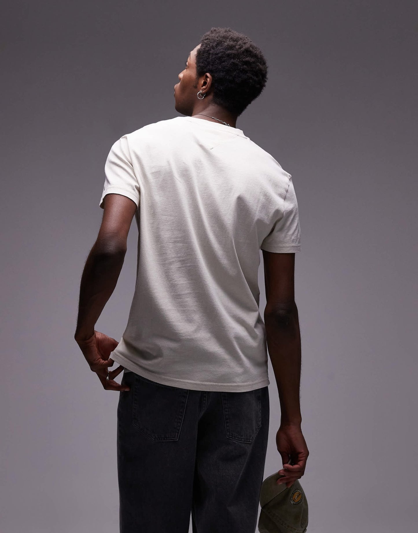 Tommy Jeans paisley varsity logo t-shirt in off white - ASOS Sample Sale