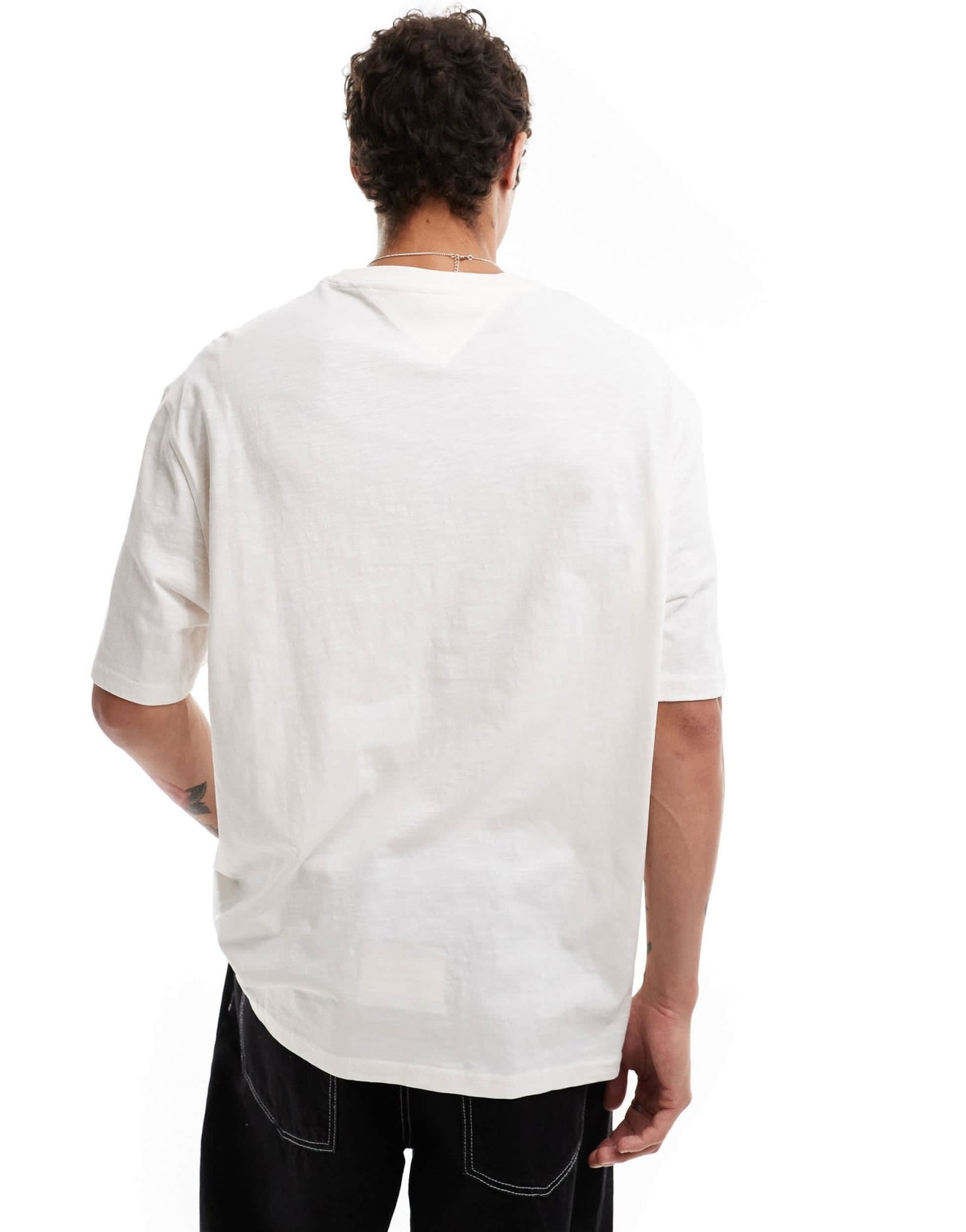 Tommy Jeans retro varsity logo t-shirt in white - ASOS Sample Sale