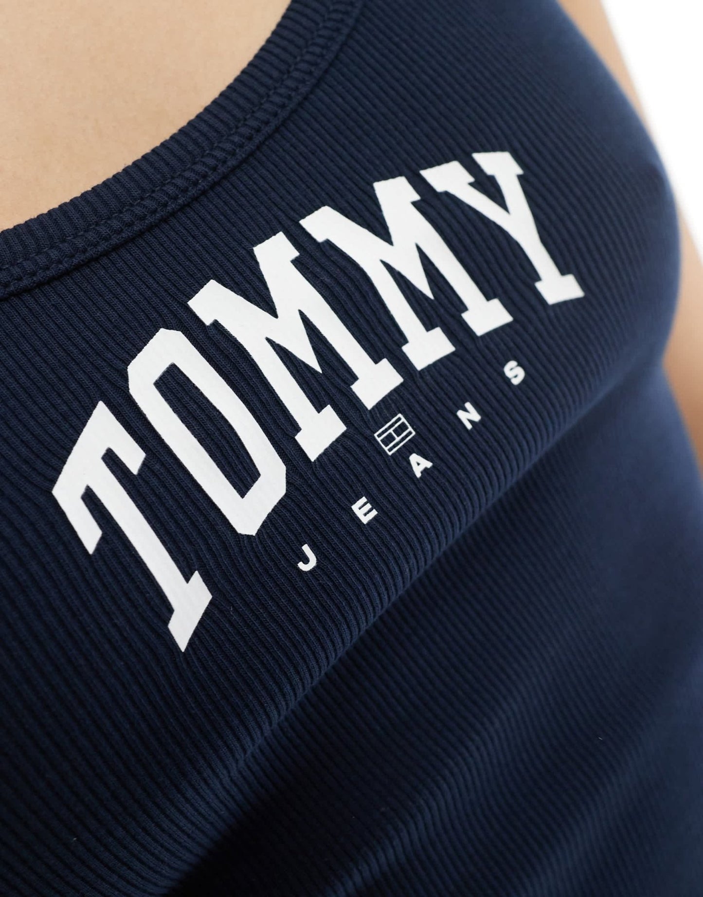 Tommy Jeans varsity logo tank top in navy - ASOS Sample Sale