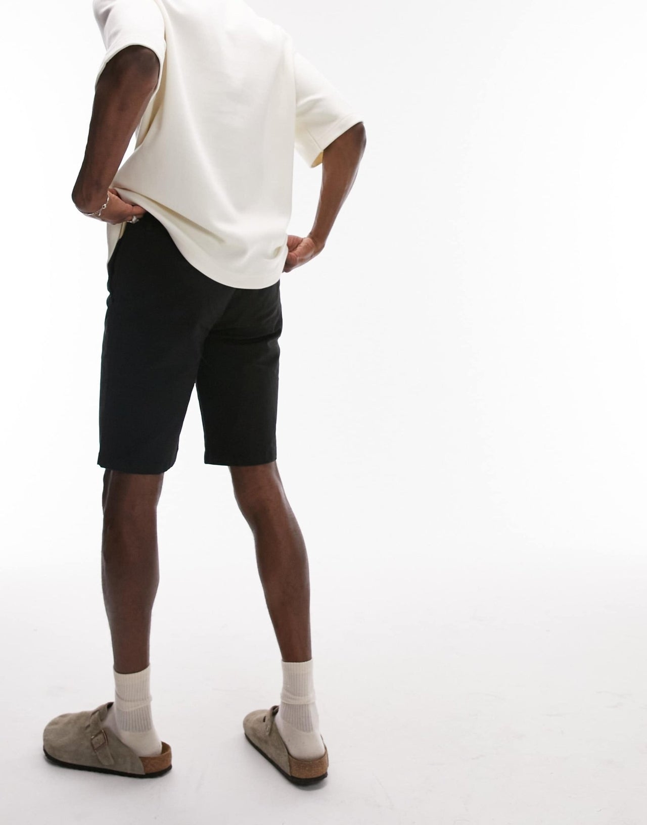 Topman 2 pack skinny chino shorts in black - ASOS Sample Sale