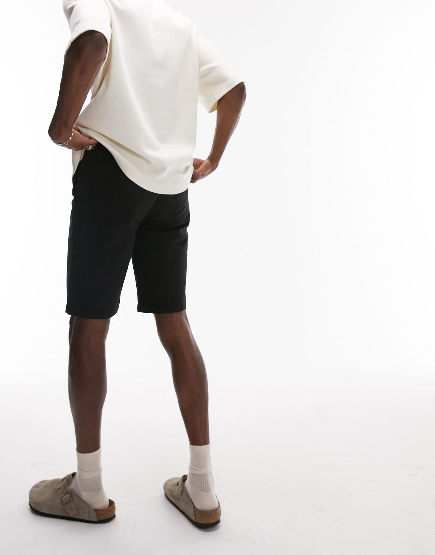 Topman 2 pack skinny chino shorts in black - ASOS Sample Sale
