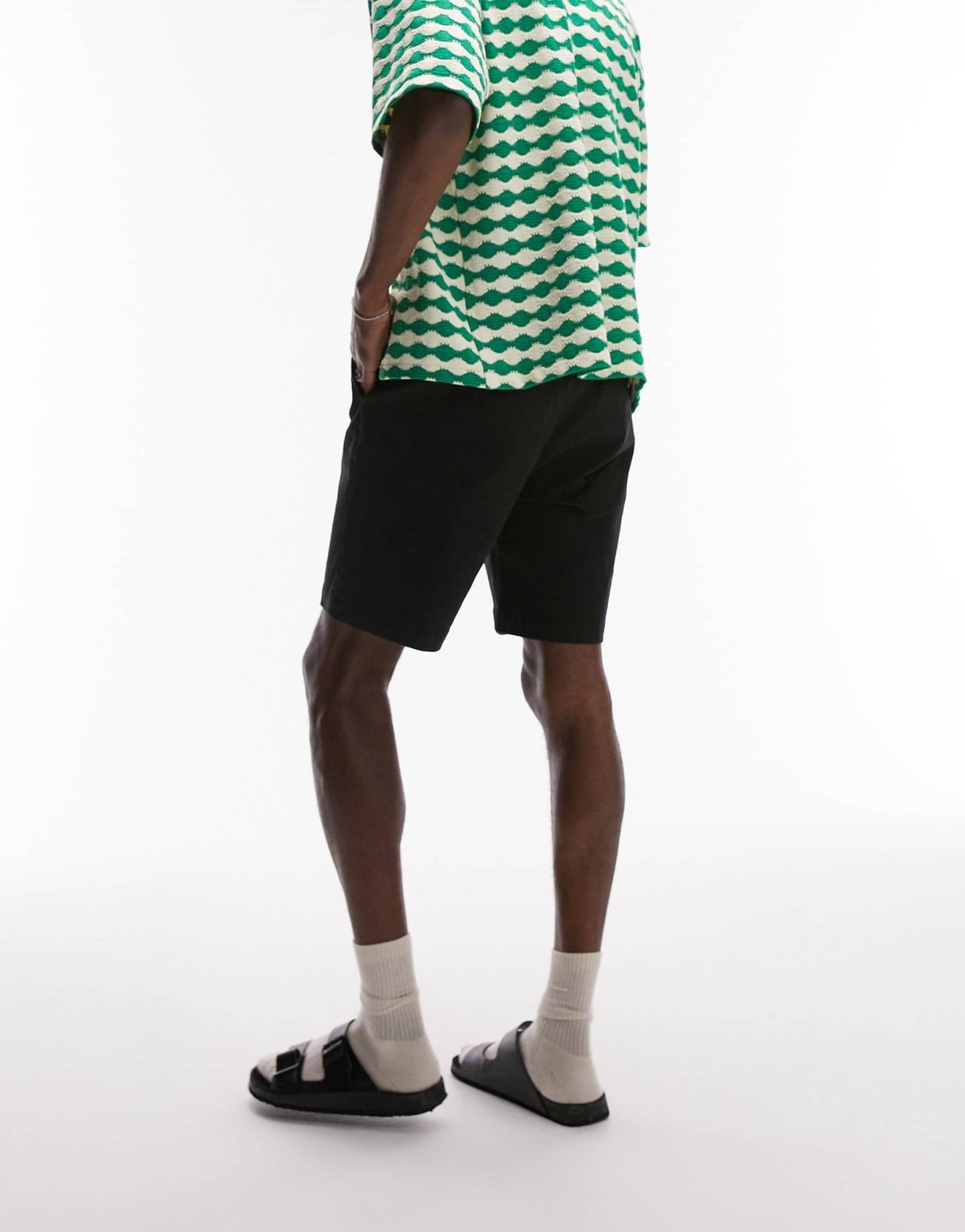 Topman 2 pack slim chino shorts in black - ASOS Sample Sale