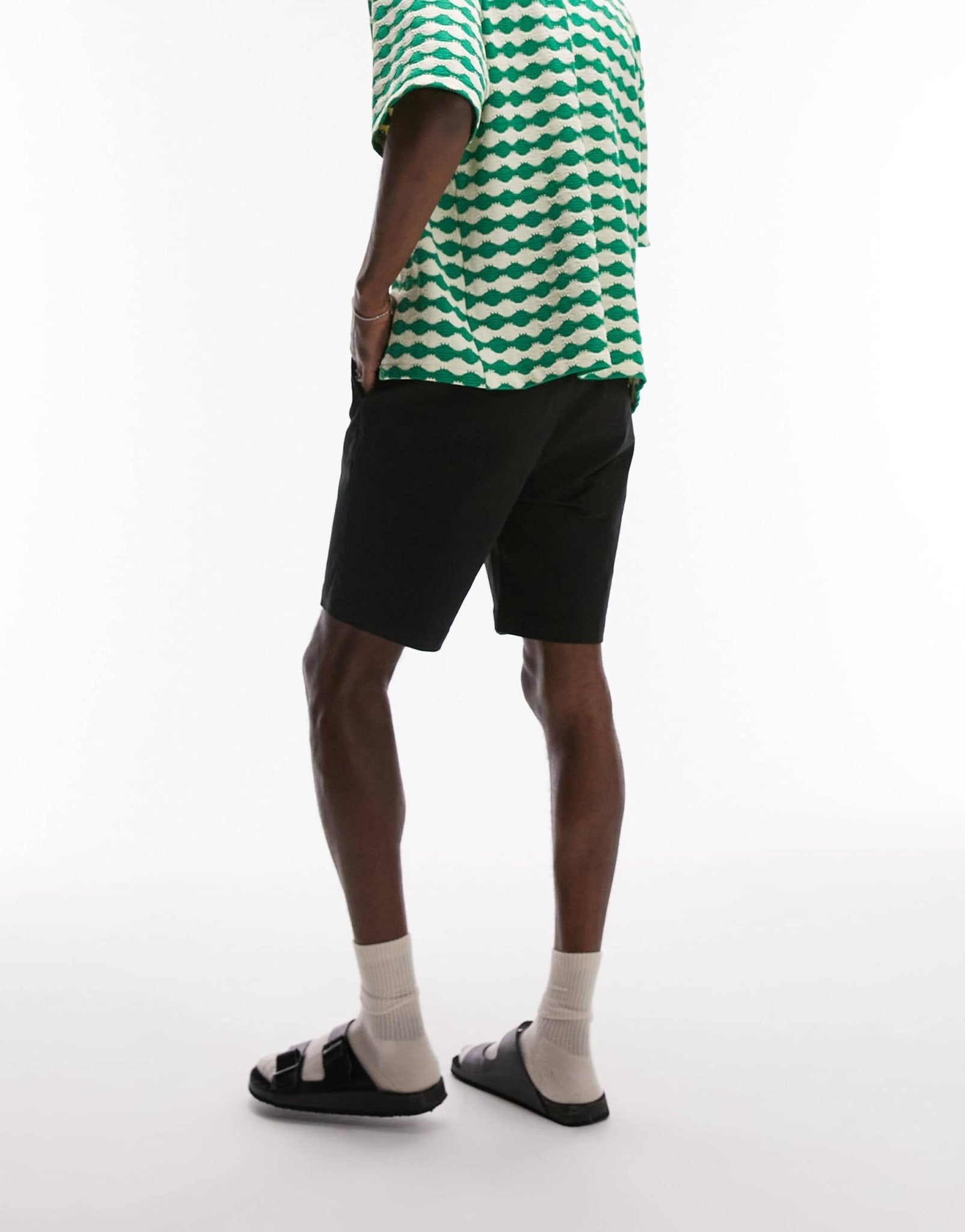Topman 2 pack slim chino shorts in black - ASOS Sample Sale