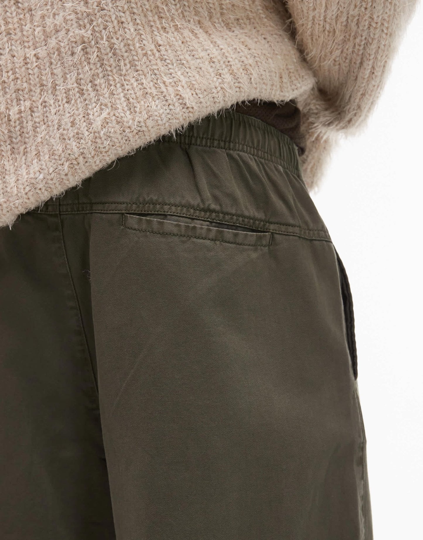 Topman baggy fit chino twill trouser in khaki - ASOS Sample Sale