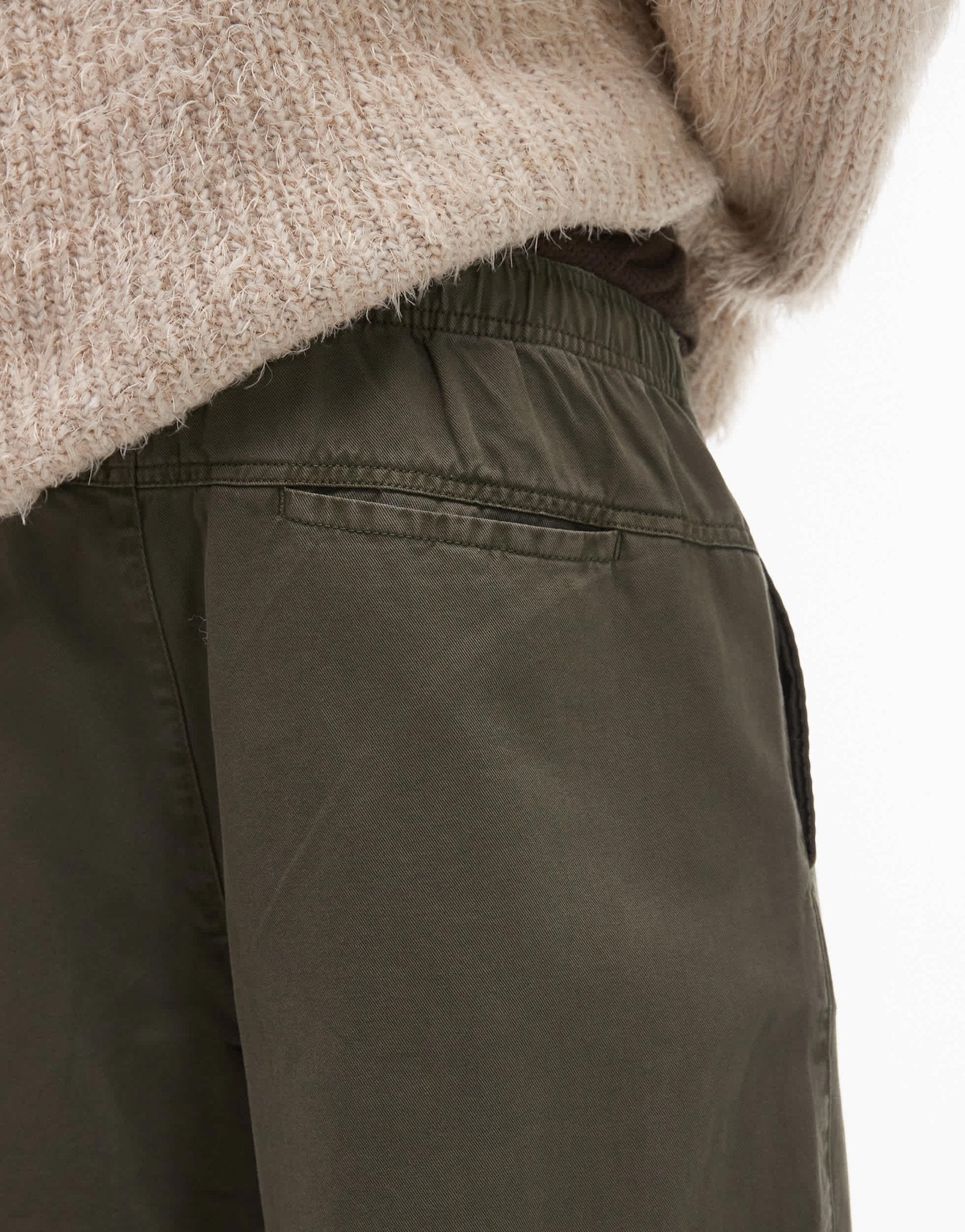 Topman baggy fit chino twill trouser in khaki - ASOS Sample Sale