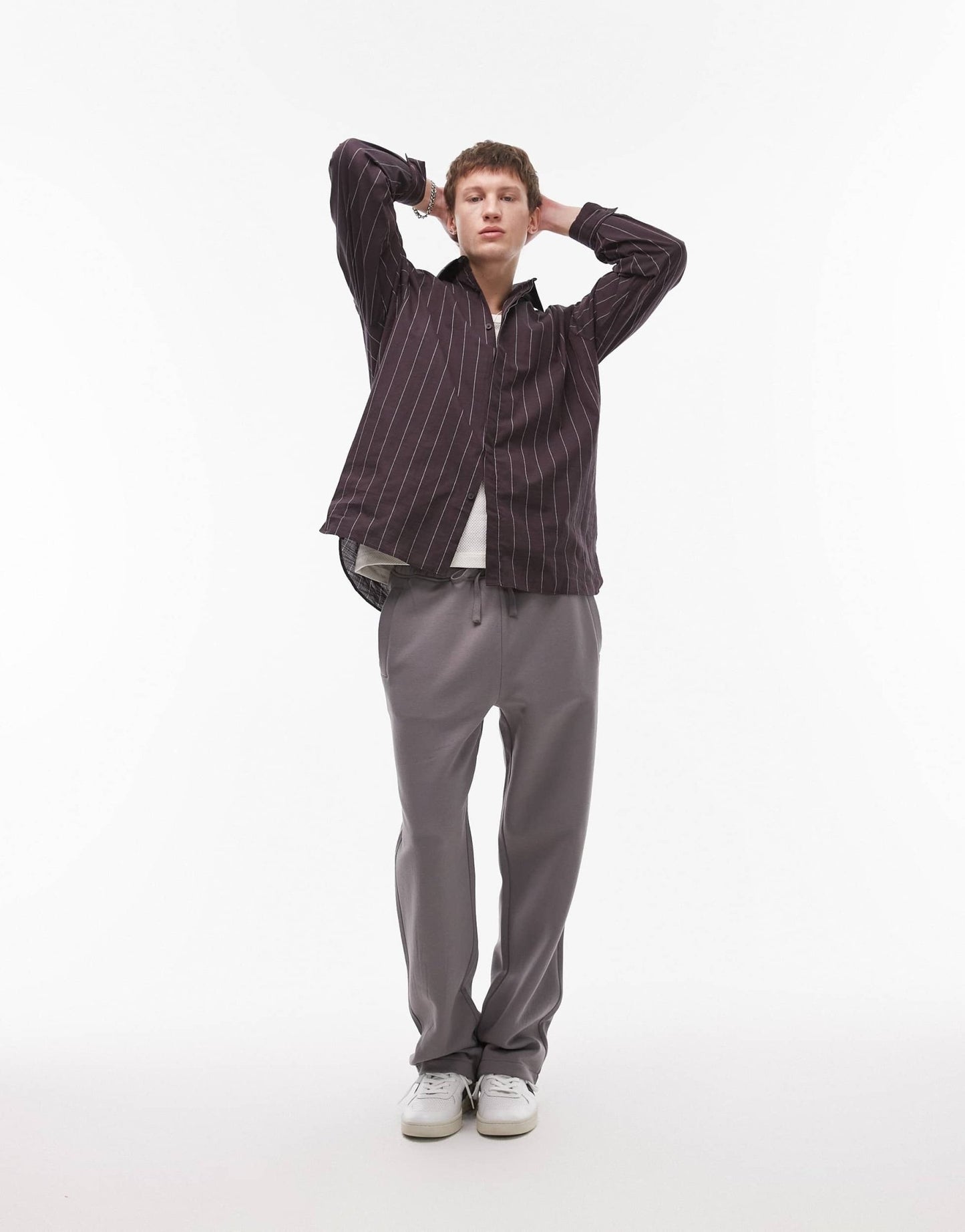 Topman baggy fit jogger in charcoal - ASOS Sample Sale